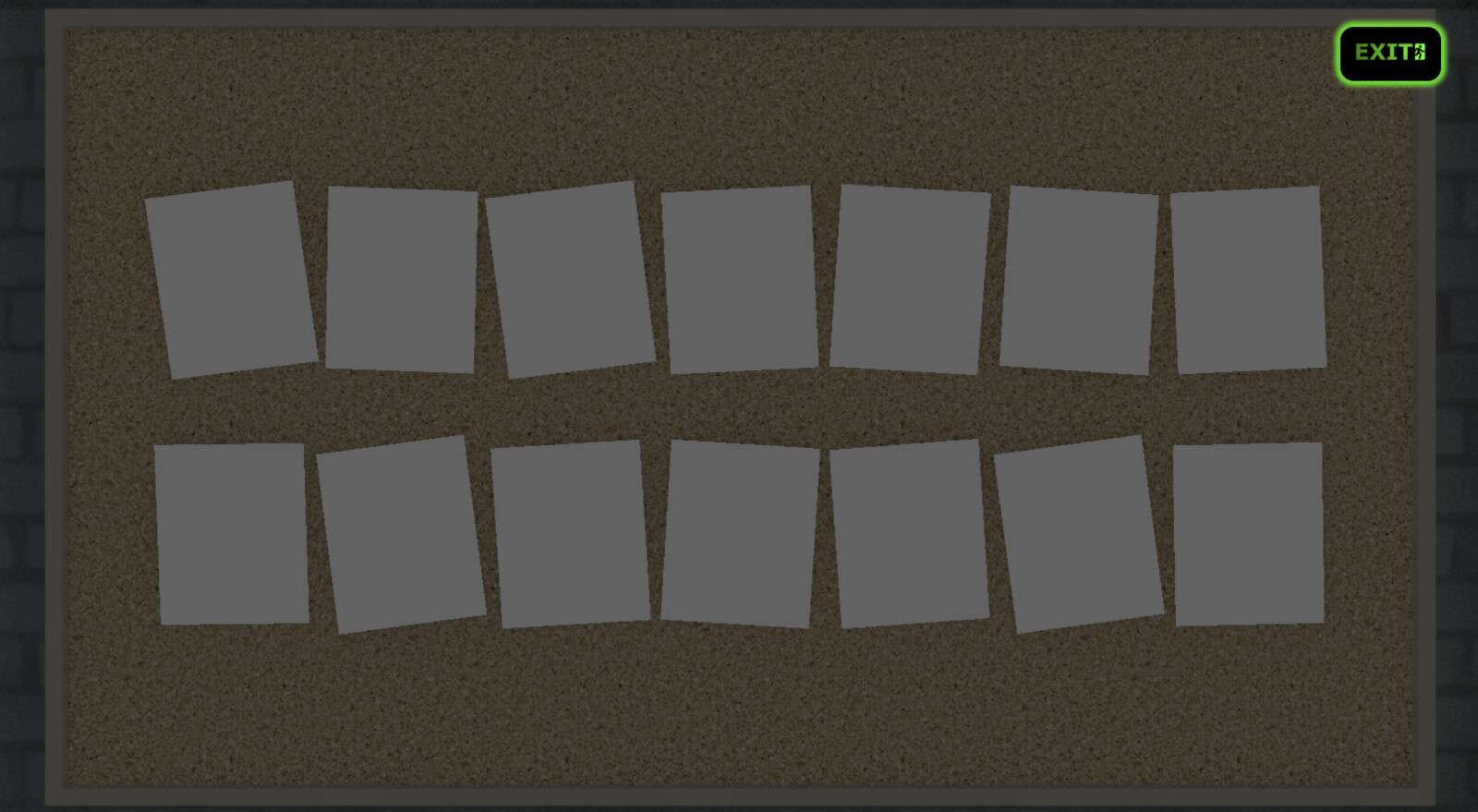 Production image of the blog wall being created, before overlays of the blog's featured images are added