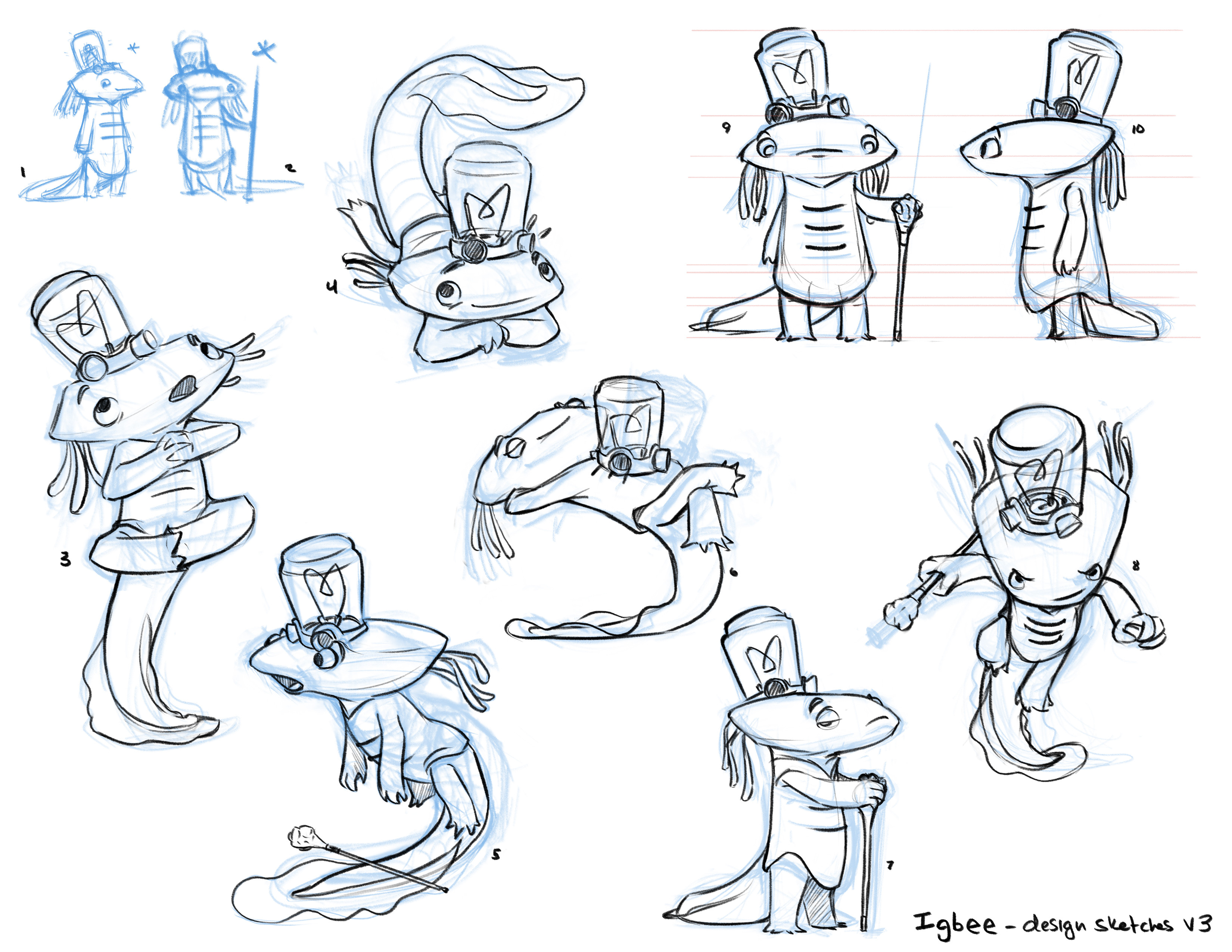 Igbee character sketches.