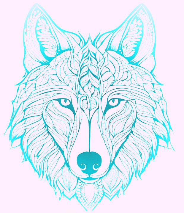 5D wolf spirit manifesting into an avatar