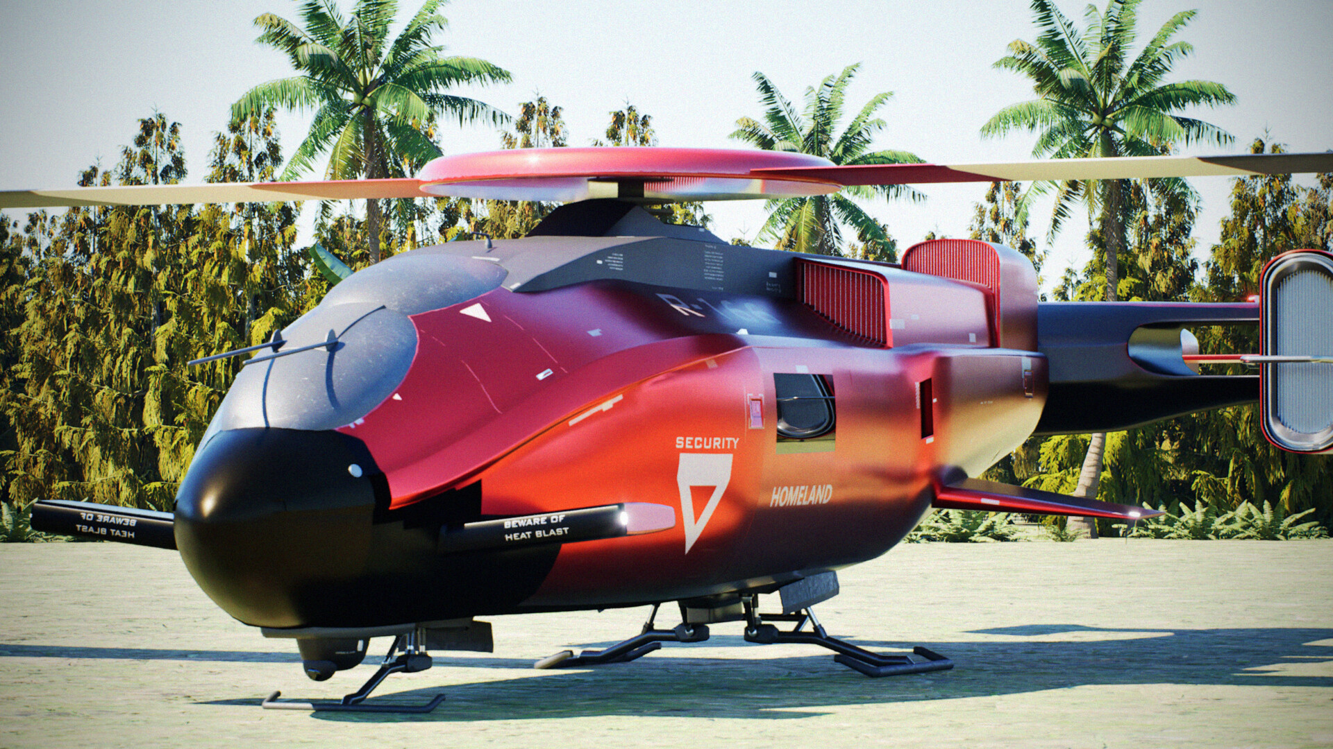 ArtStation - Elysium defence / Raptor TX rotocraft remake