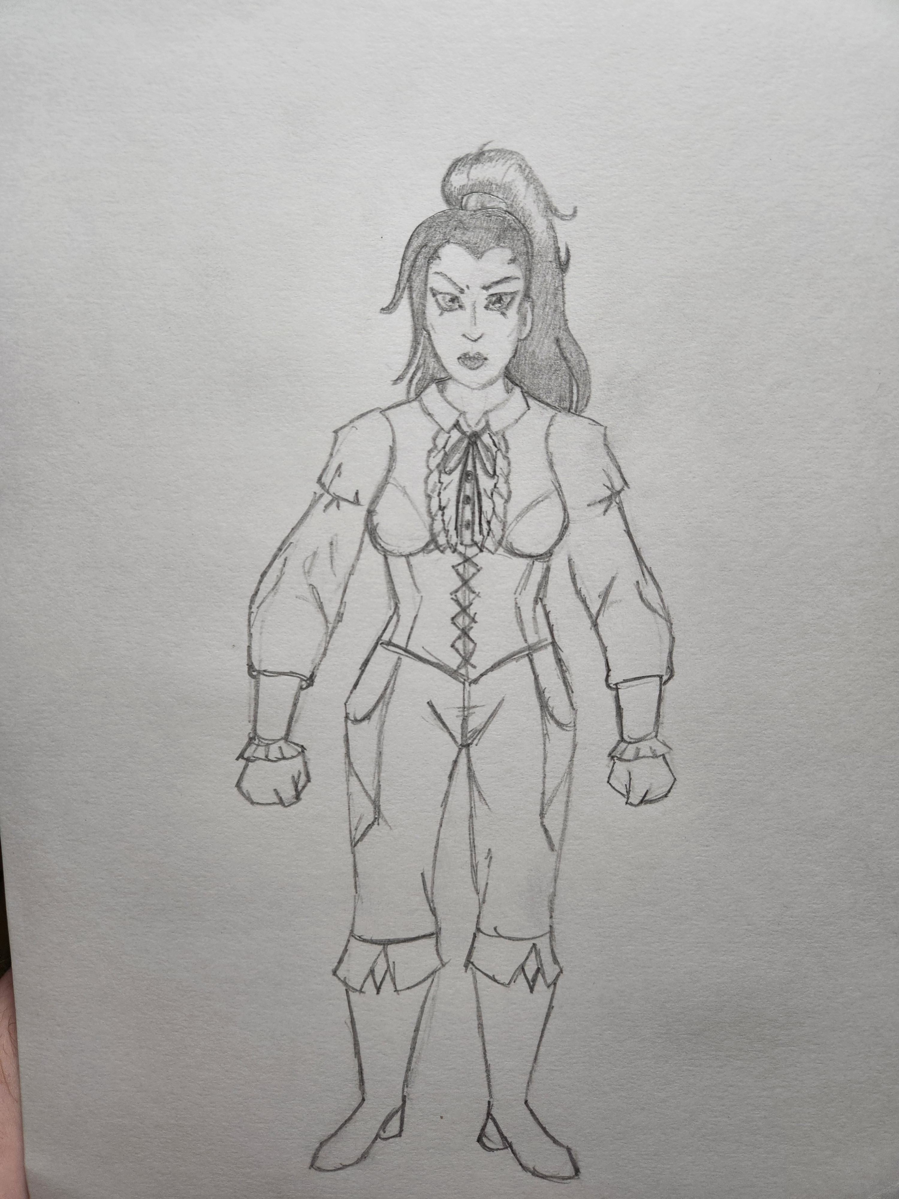 Original Traditional Full Body Sketch