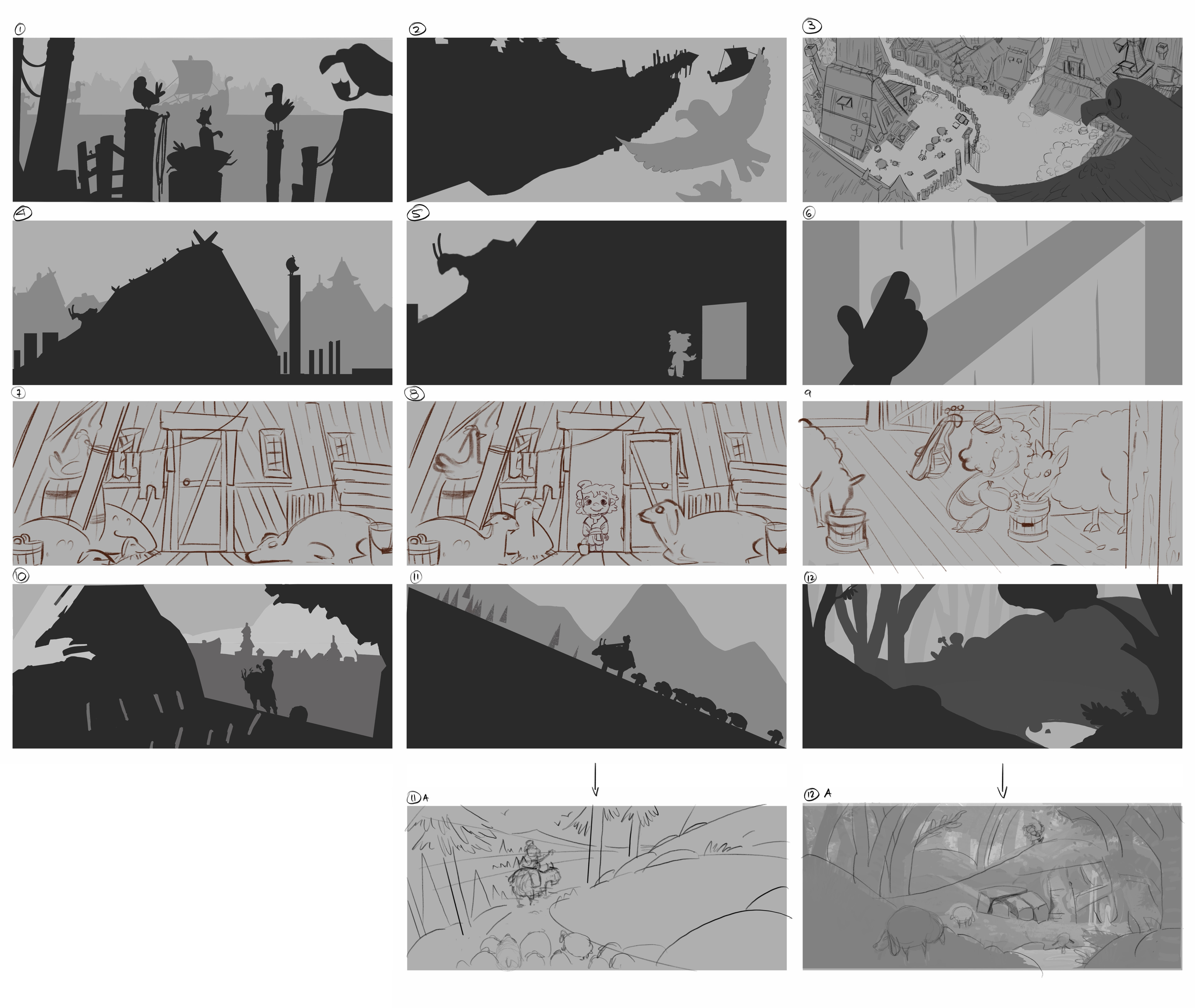 Additional Sketches and Storyboard