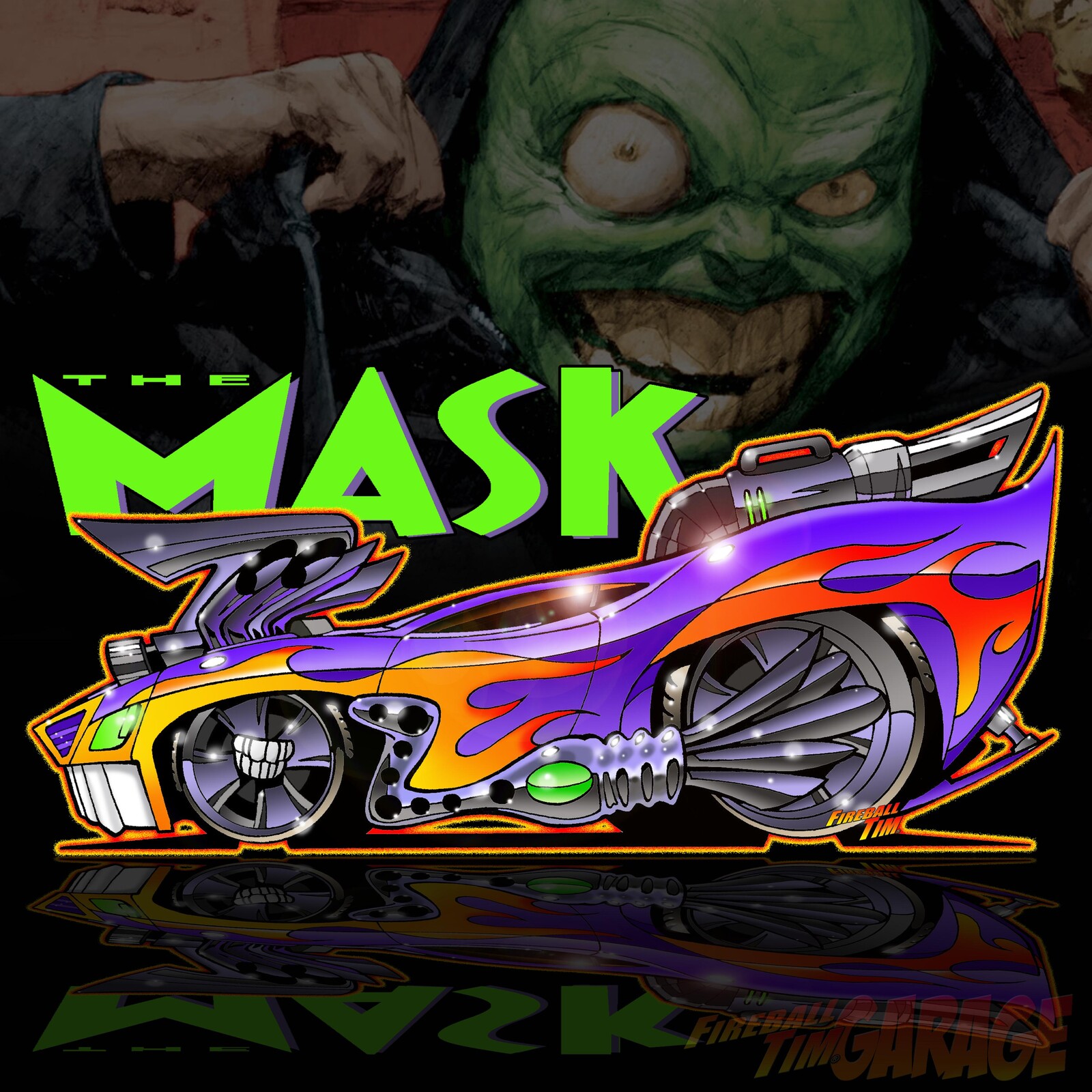 Son of the Mask Movie Car Concept Art by Fireball Tim Garage
