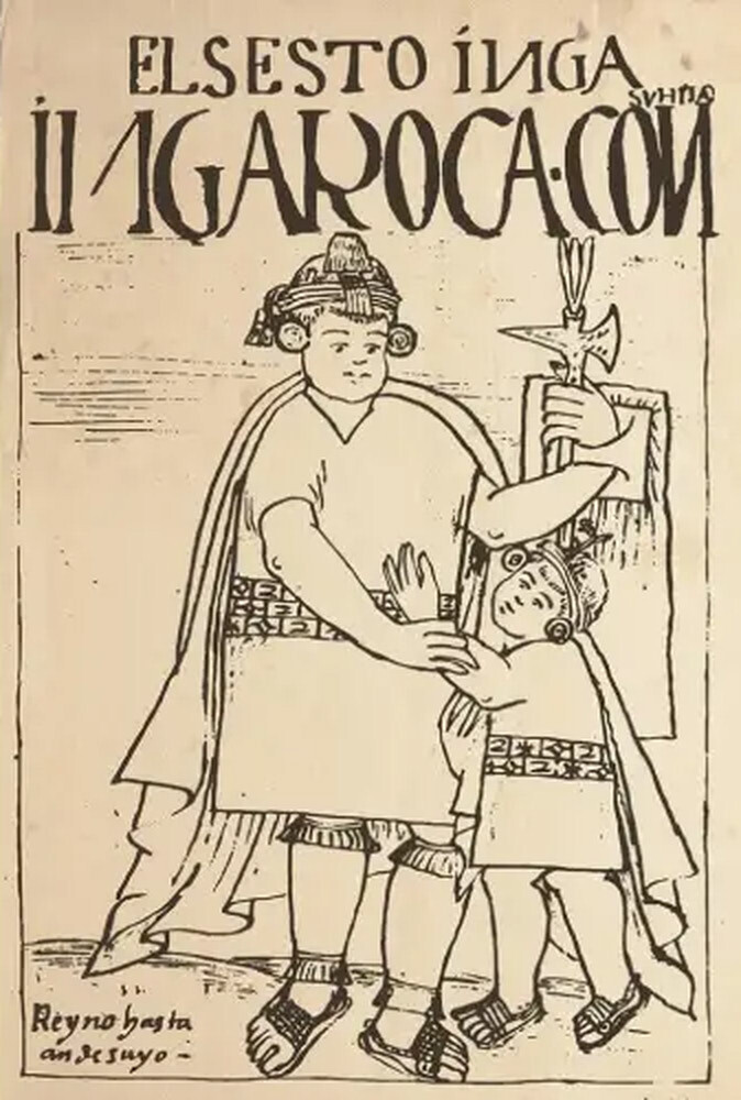 Original ink draw 
"Primer nueva corónica y buen gobierno" - 1615