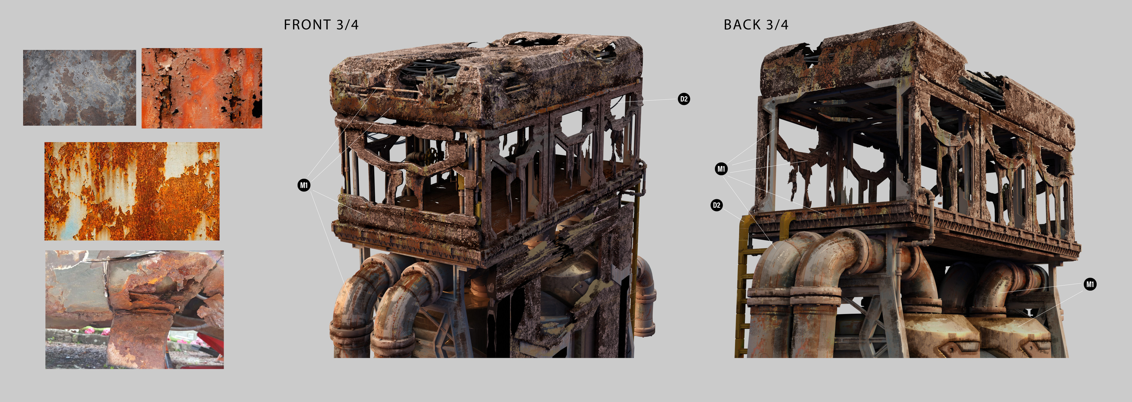 Sniper nest tower callout - focusing on texture callouts