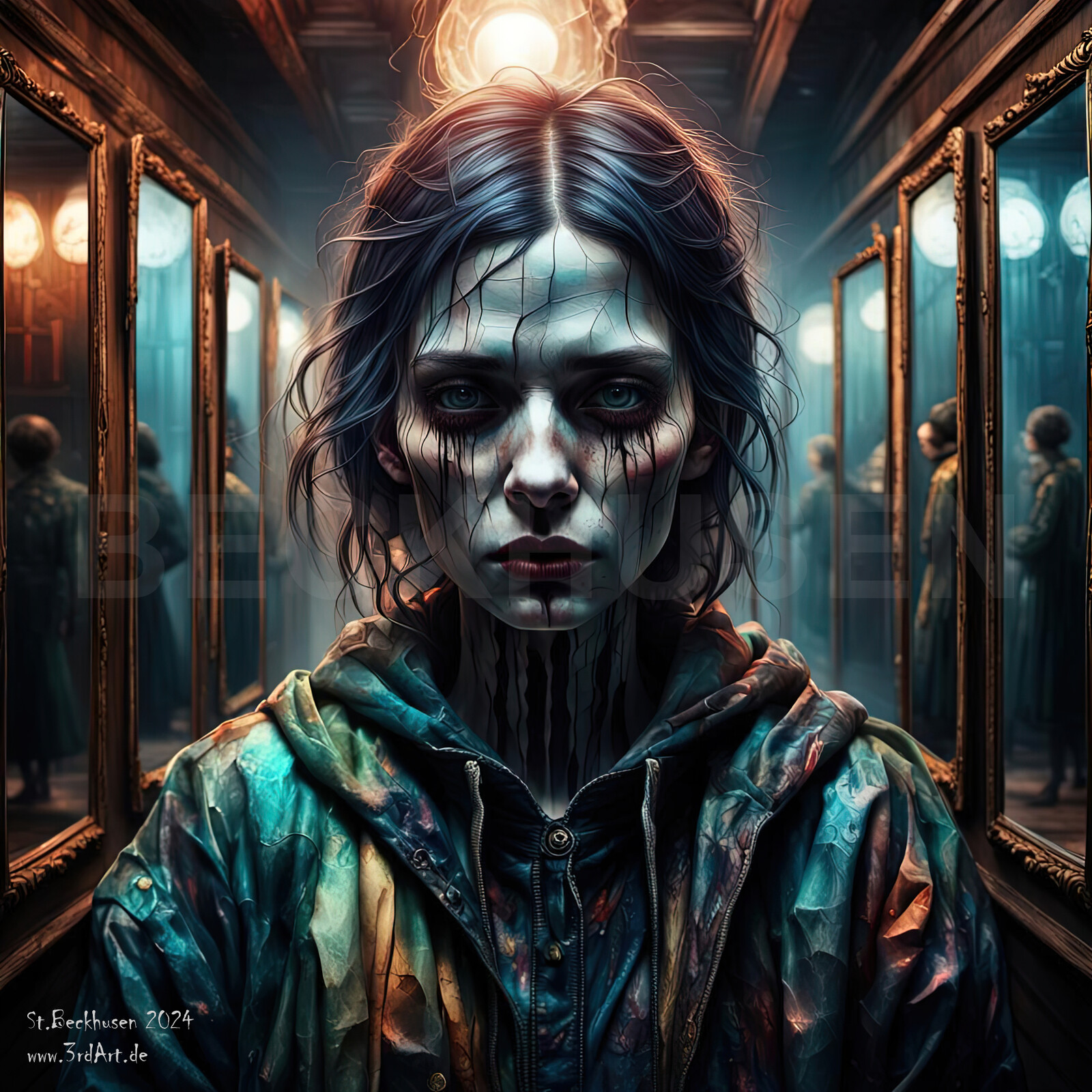 Haunted Woman artworks are on request available for sale. More sets will follow. 