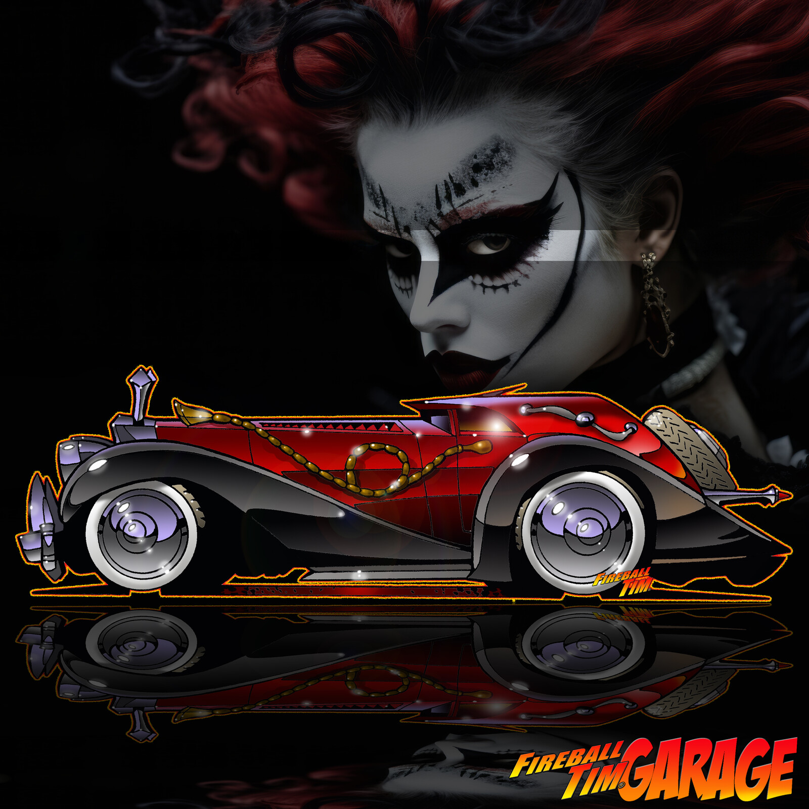 Cruella DeVille Concept Art by Fireball Tim Garage