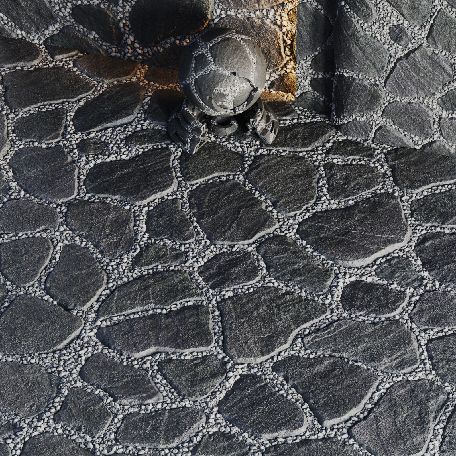 Substance Designer | H67 Slate and Gravel | PBR | 4K
