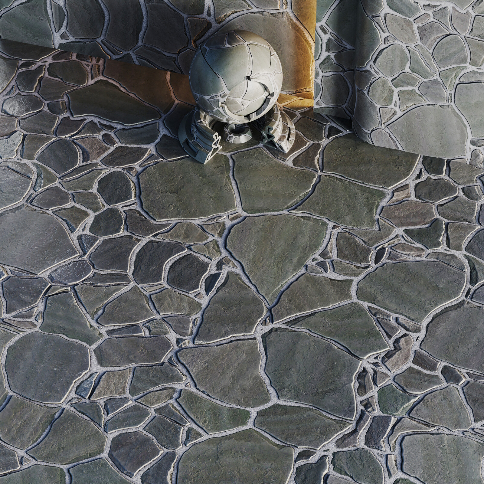 Substance Designer | Slate Stone Floor | PBR | 4K