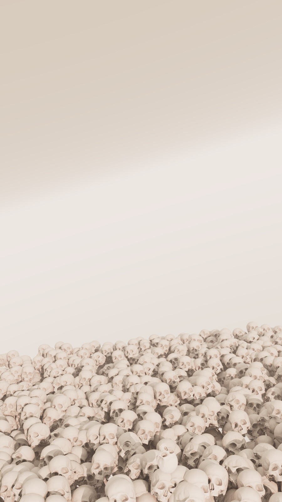 Clay render of skulls