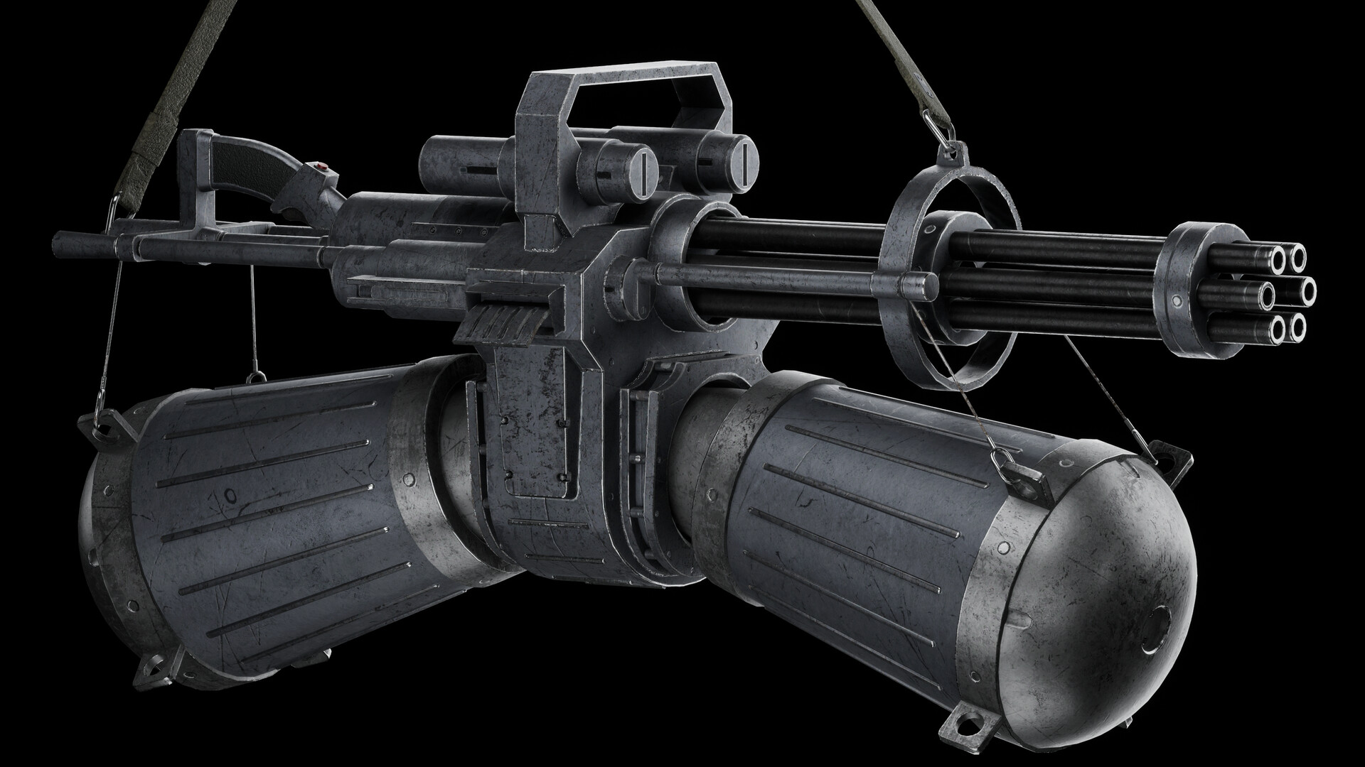 ArtStation - M134 Minigun Ghost In The Shell (Fan Art)
