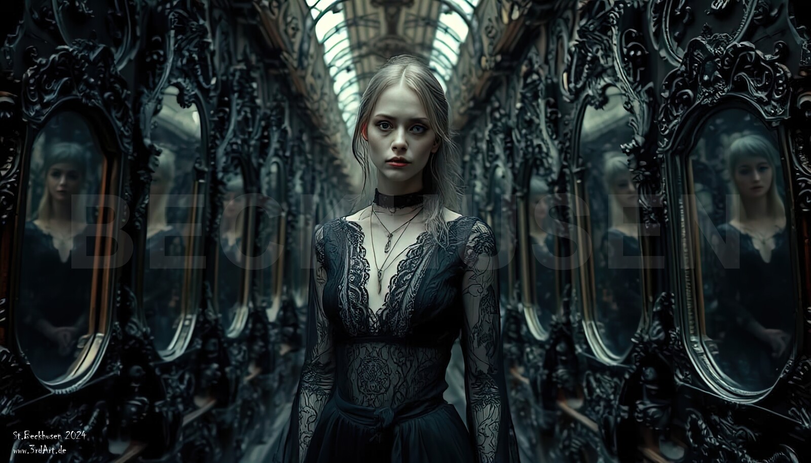 Haunted Woman artworks are on request available for sale. More sets will follow. 