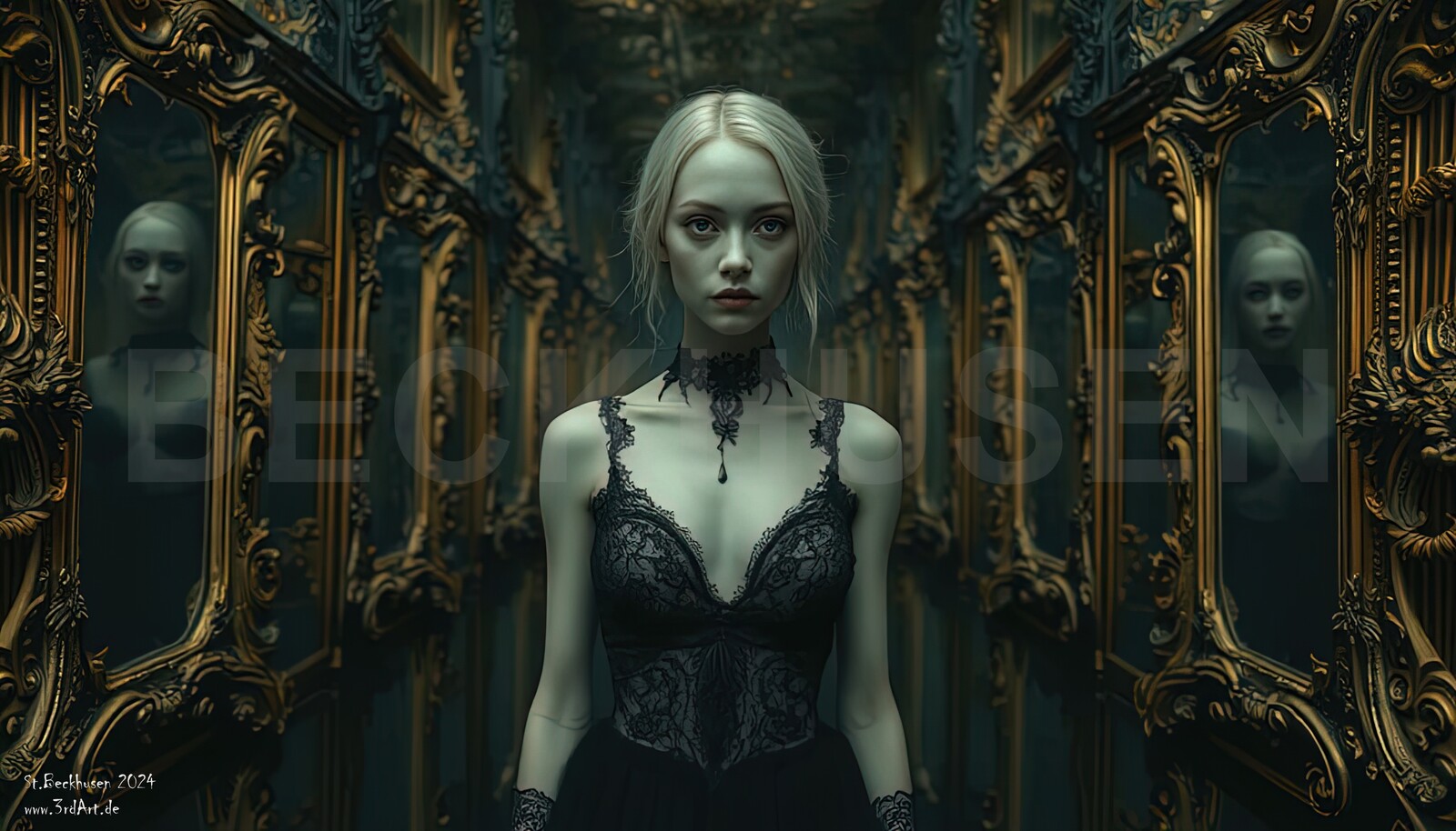 Haunted Woman artworks are on request available for sale. More sets will follow. 