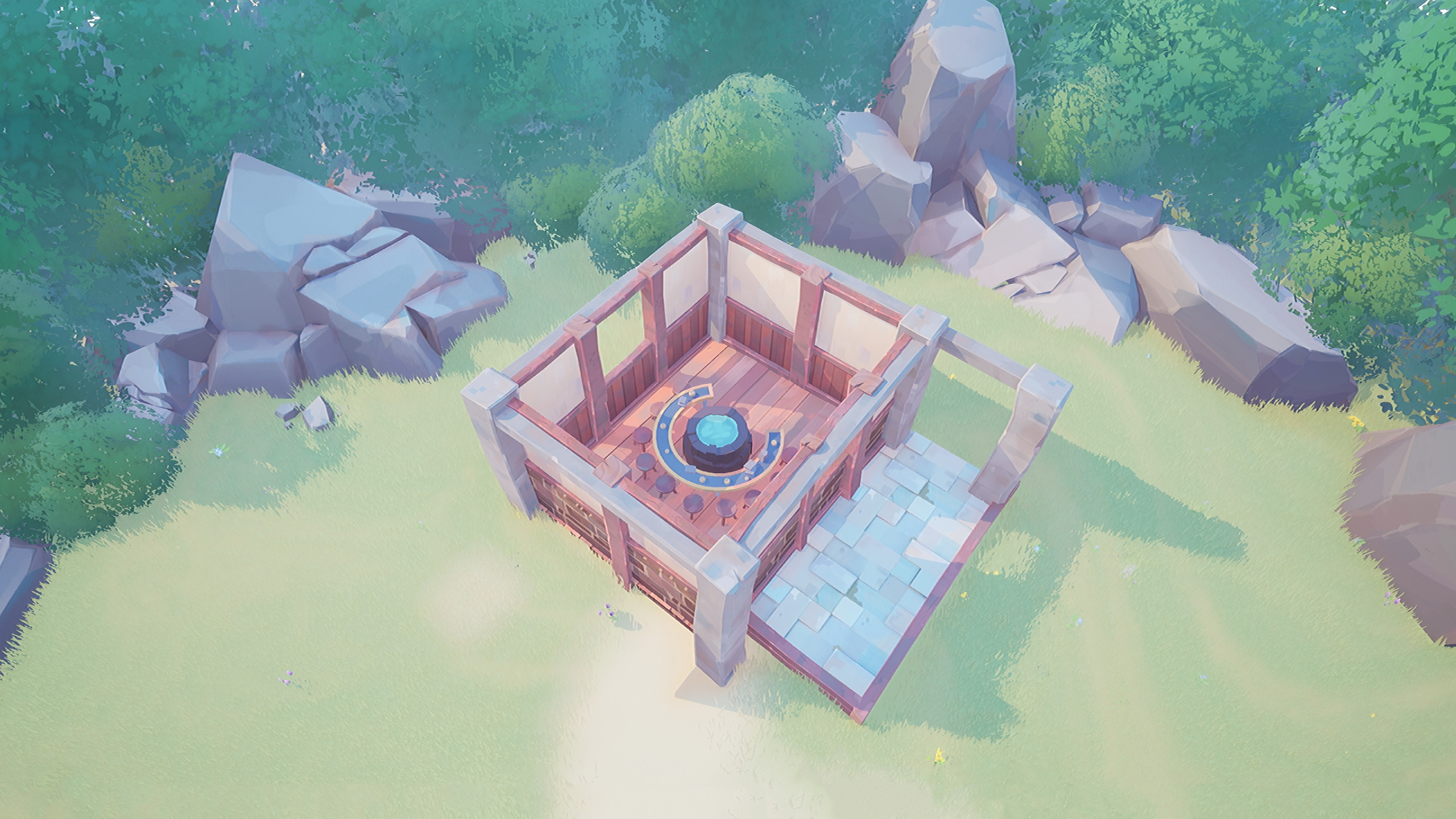 Unreal Engine 5 Visual Development. Responsible for lighting, environment shaders, scene composition, materials, and grass/wall/panelling/tree/rock props.