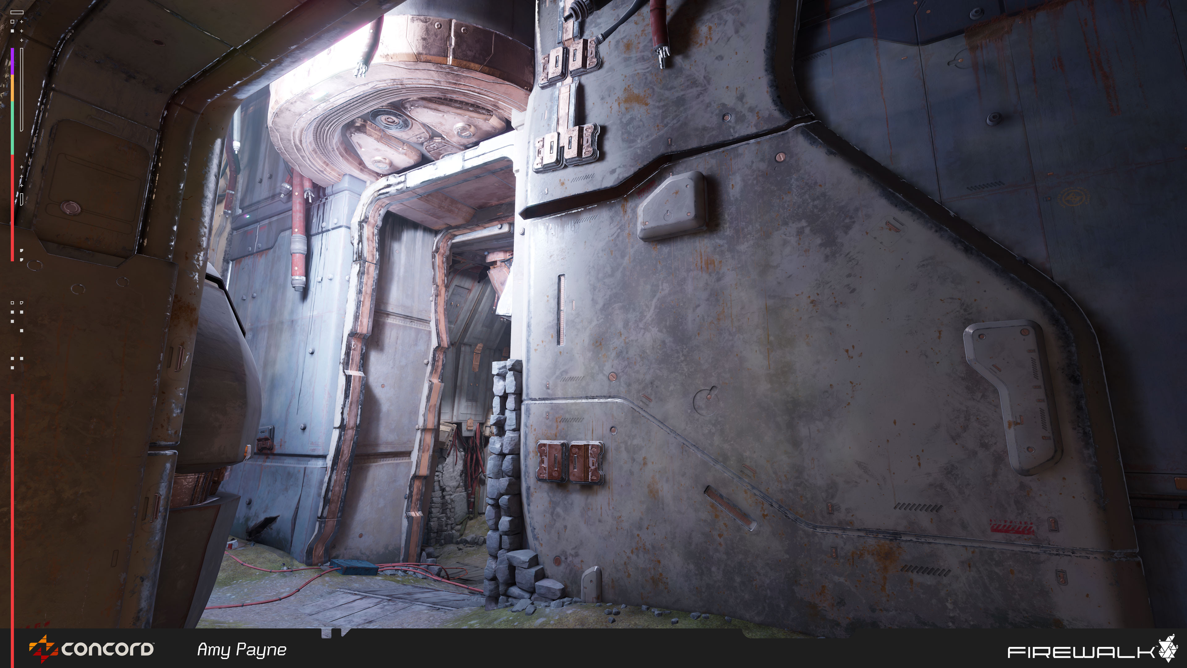 Interior work by Alan Flores. Here you can see his use of my hard surface decal kit, as well as some grime, damage, and general discoloration decals.