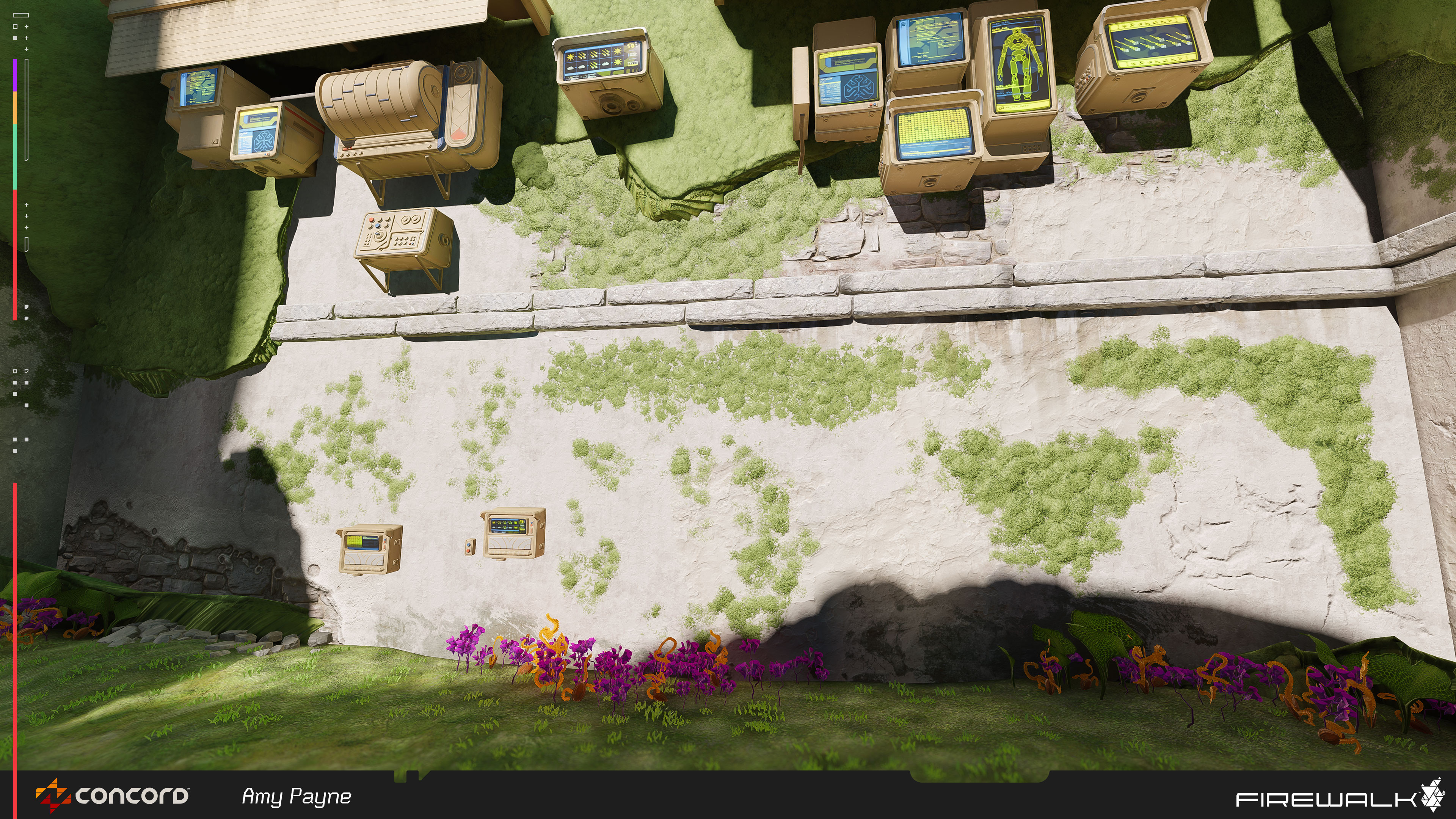 Based off of the moss material I created, these decals helped to blend large moss pads with the ruins they sat on.