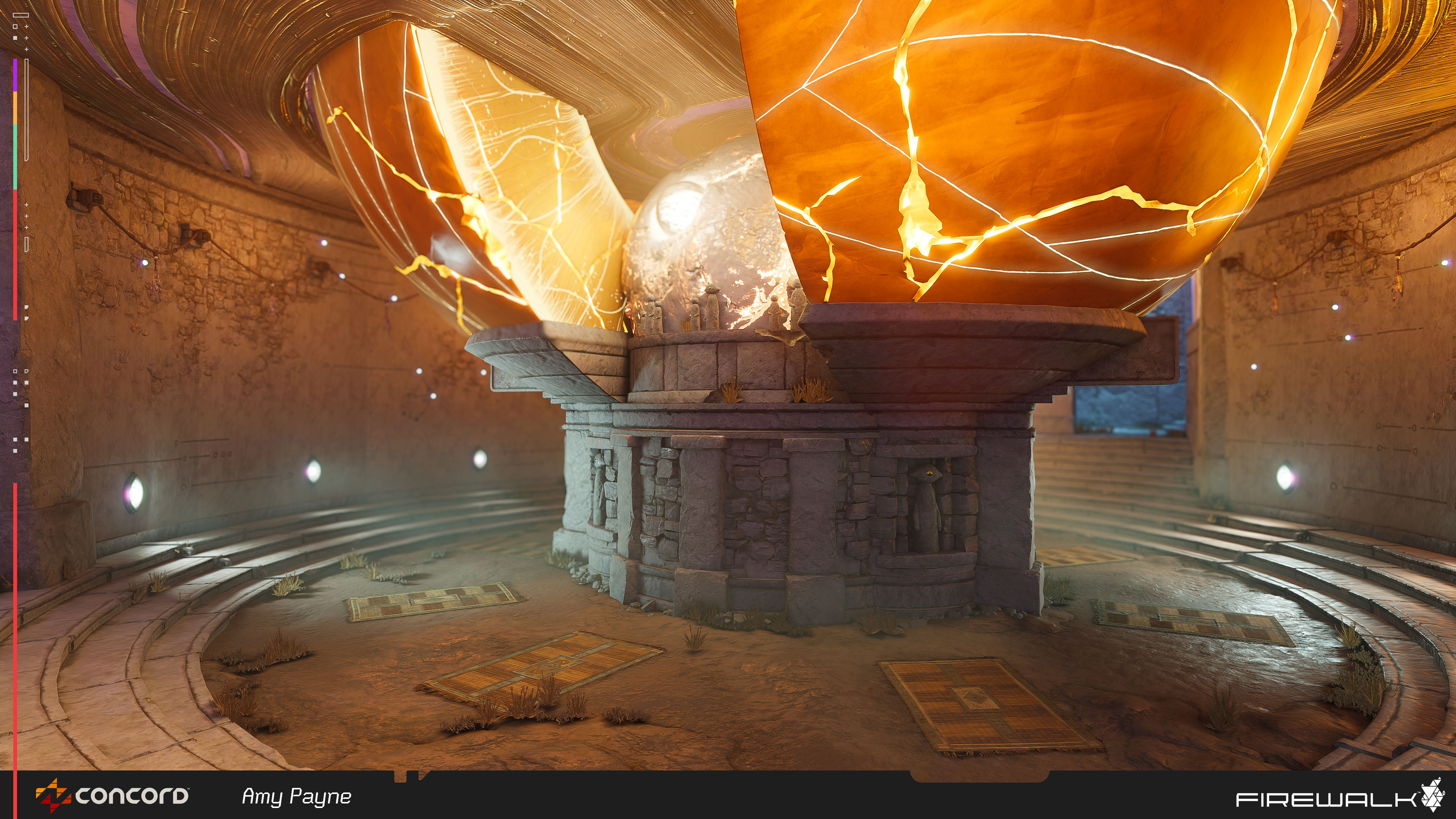 Worked on the terrain, the woven straw and the decals on the wall for this shot.