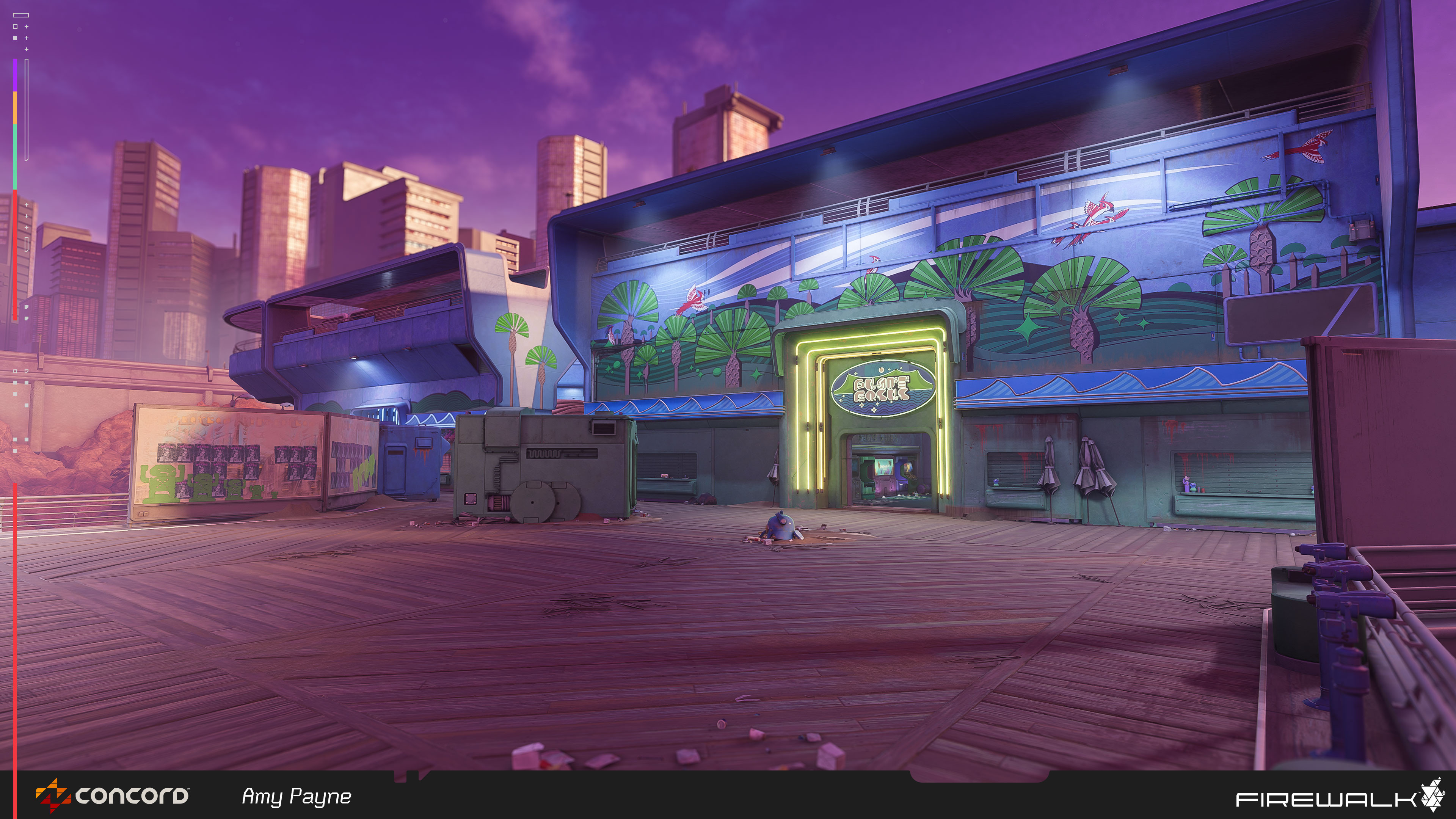 Another look at the wood boardwalk material.