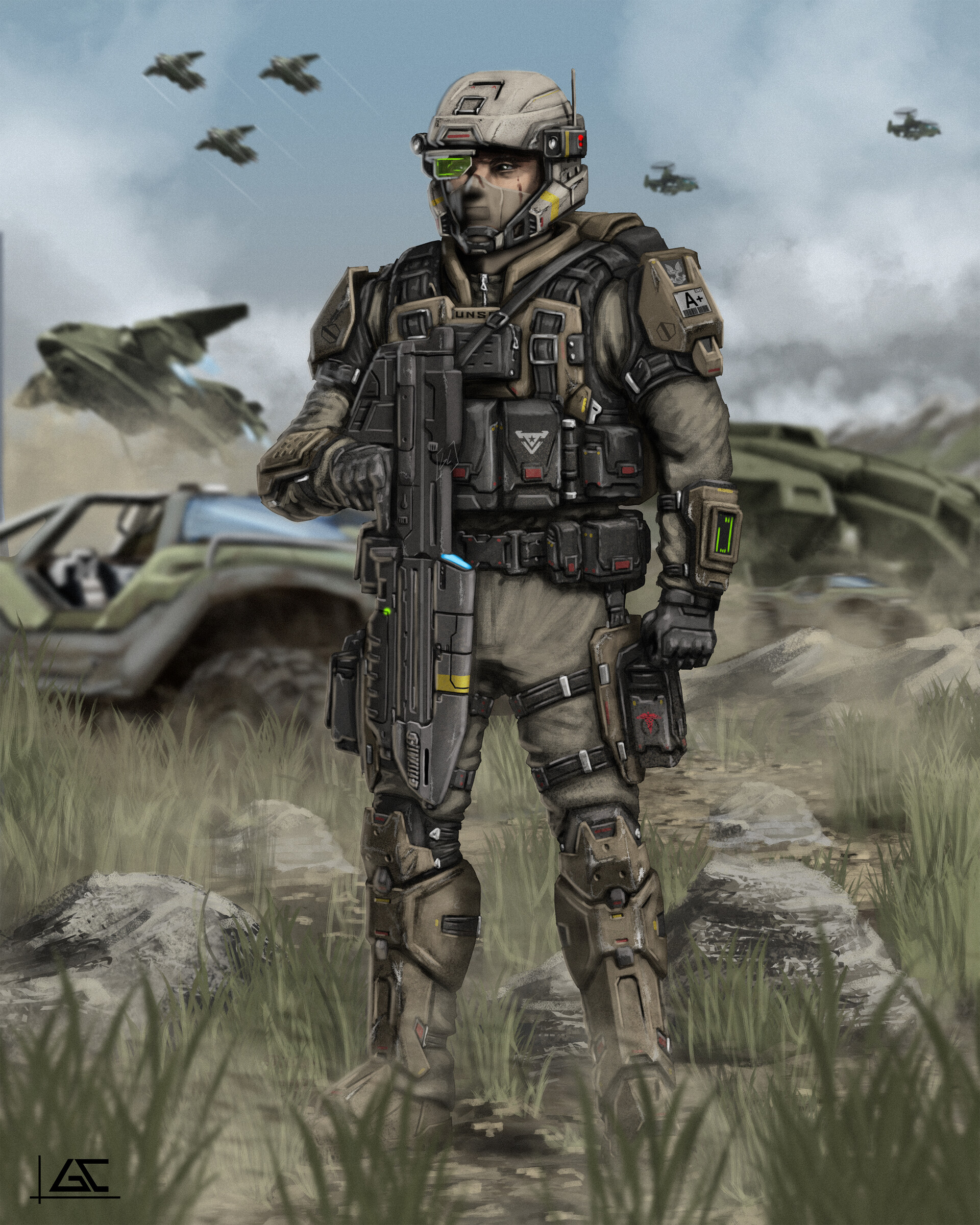 ArtStation HALO UNSC ARMY REDESIGN