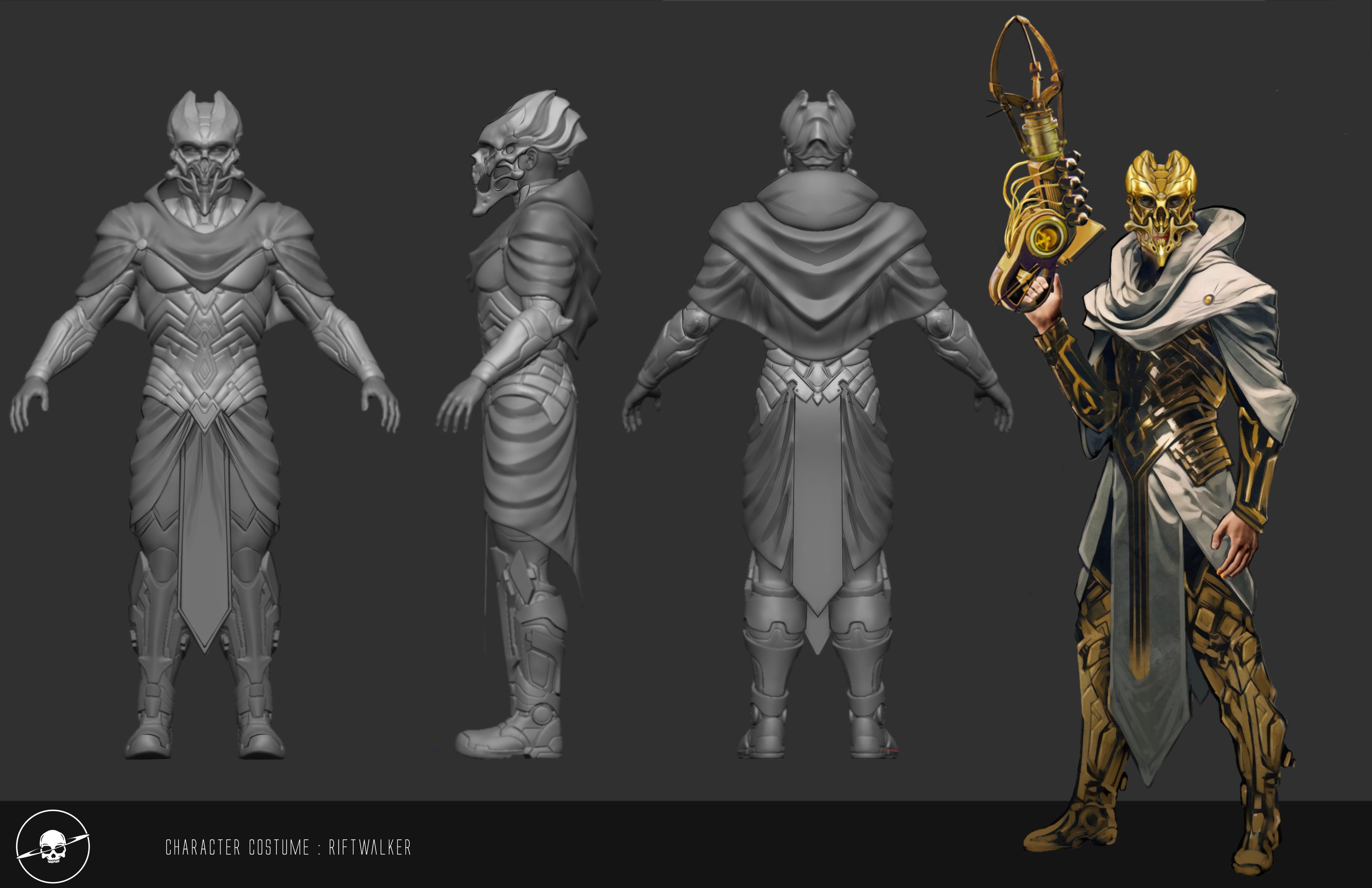 Sculpt in progress - not final designs on the cloth