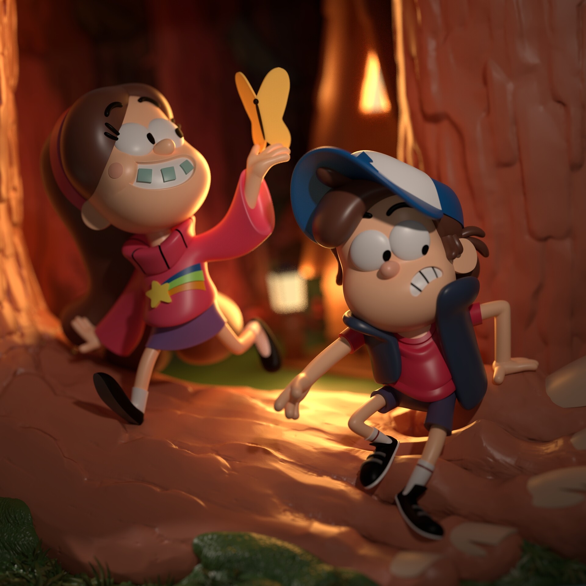 ArtStation Gravity Falls based lamp (2024)