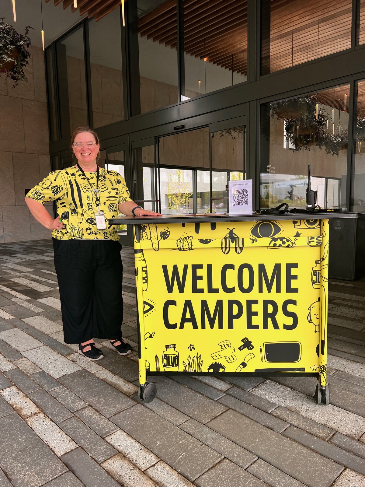 WELCOME CAMPERS CART &amp; T-SHIRT DESIGN for Education staff to welcome MG little guests. 

Frederik Meijer Gardens &amp; Sculpture Park Summer Camp illustration assets were created for digital, print, surface, and product designs.