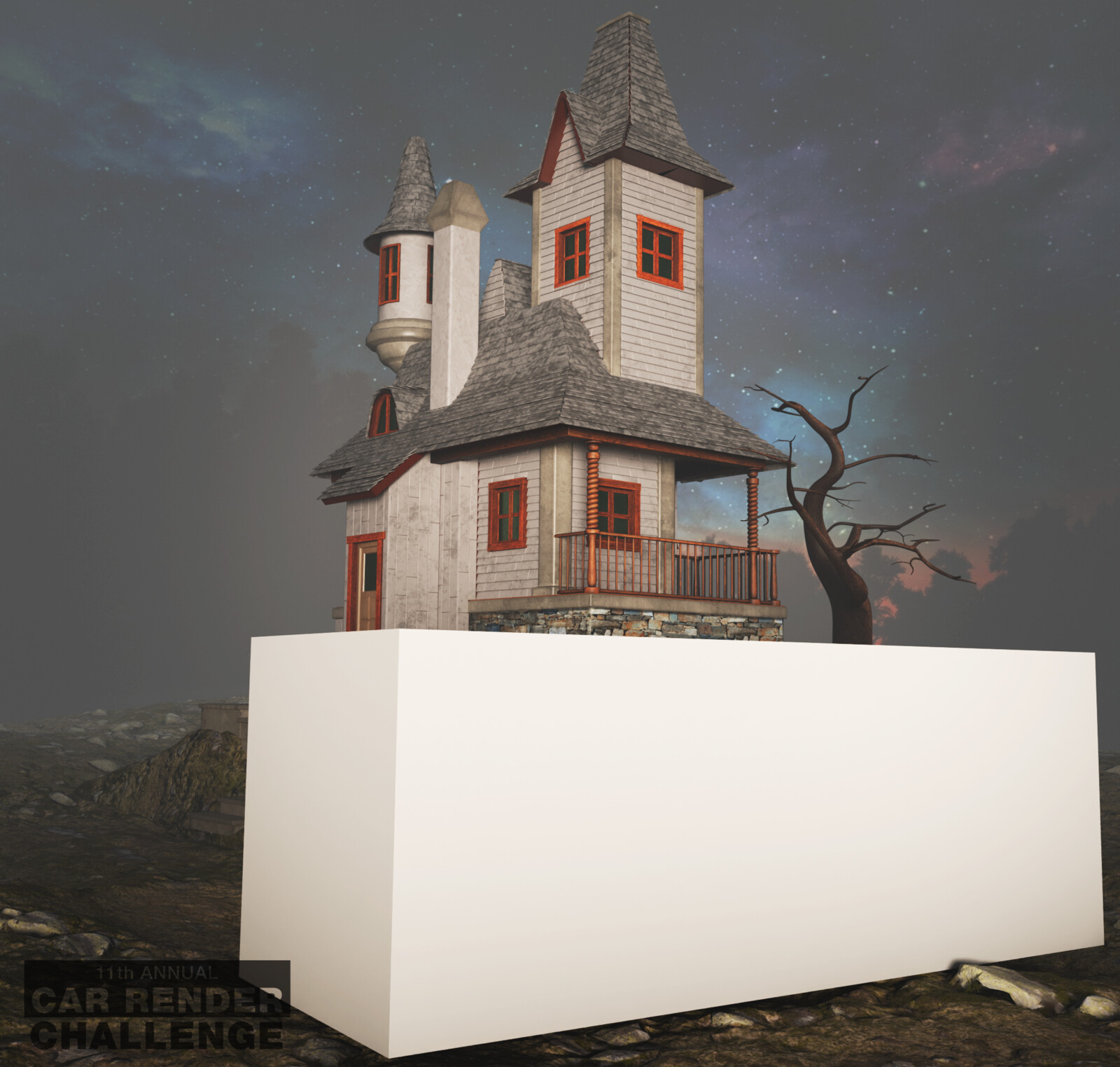 Added fog, added terrain material poly heaven credits , added background image freepik credits October 18 2024