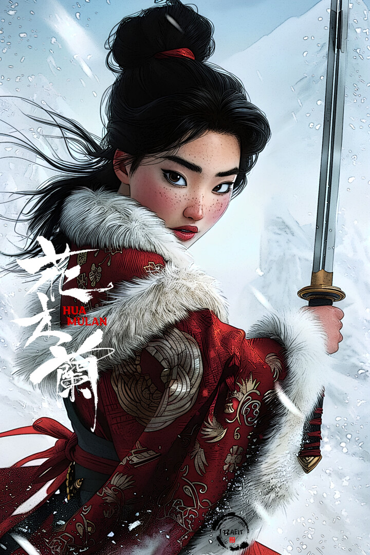 ArtStation - Hua Mulan 花木蘭 1