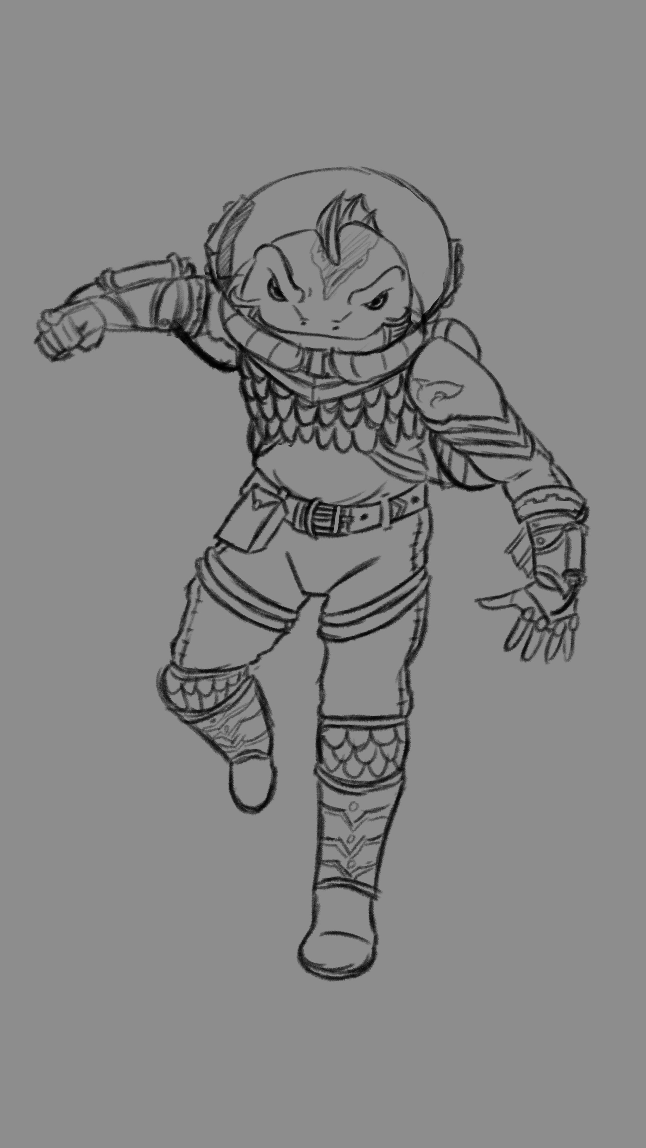 Locathah Scrapped Pose 3