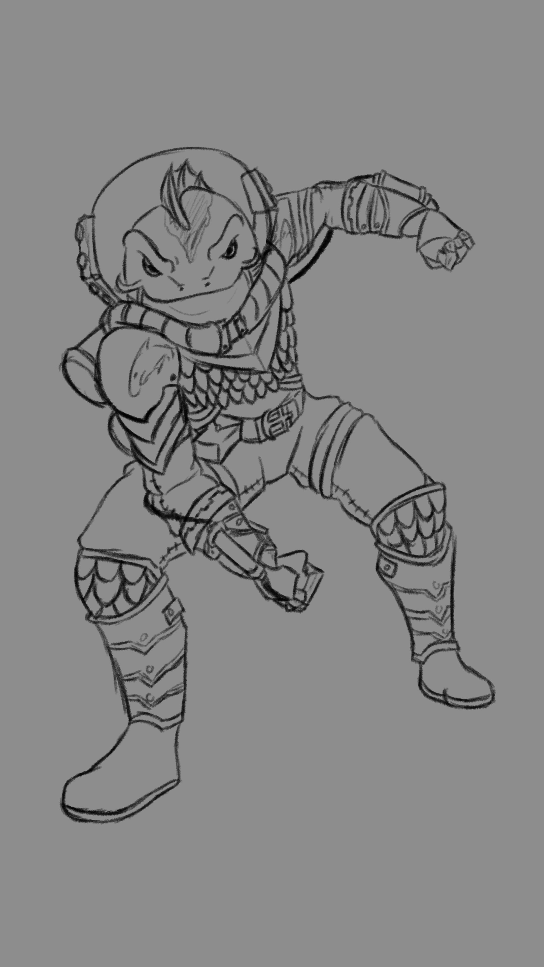 Locathah Scrapped Pose 2