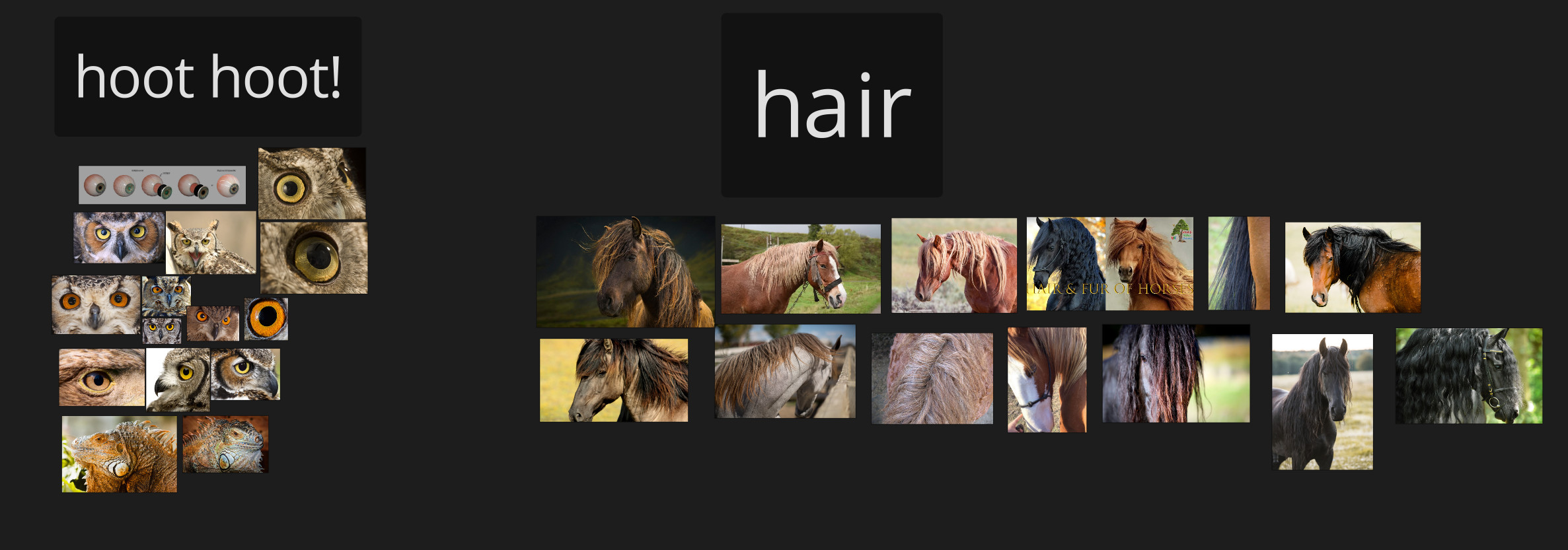 PureRef Board Section - Eyes+Hair