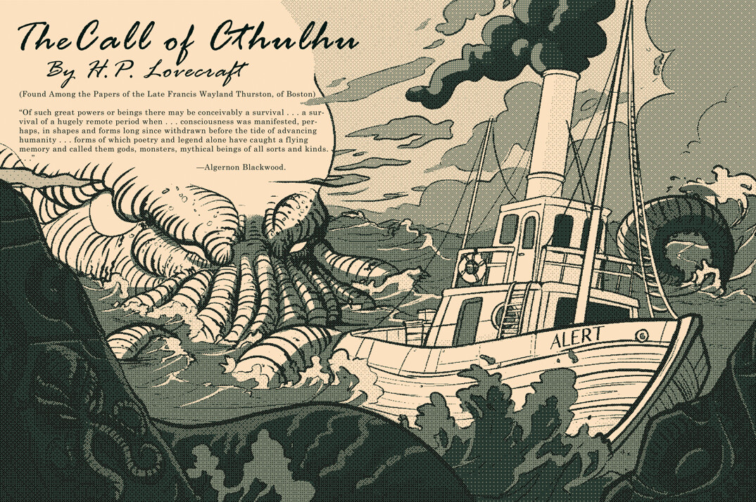 The Call of Cthulhu Magazine Spread