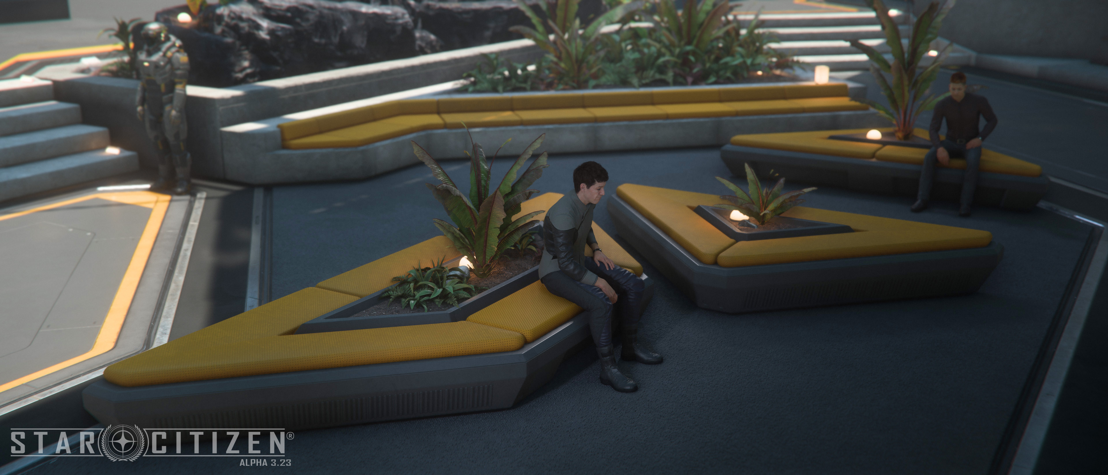 Modular Lobby Benches 
In Engine Screenshot