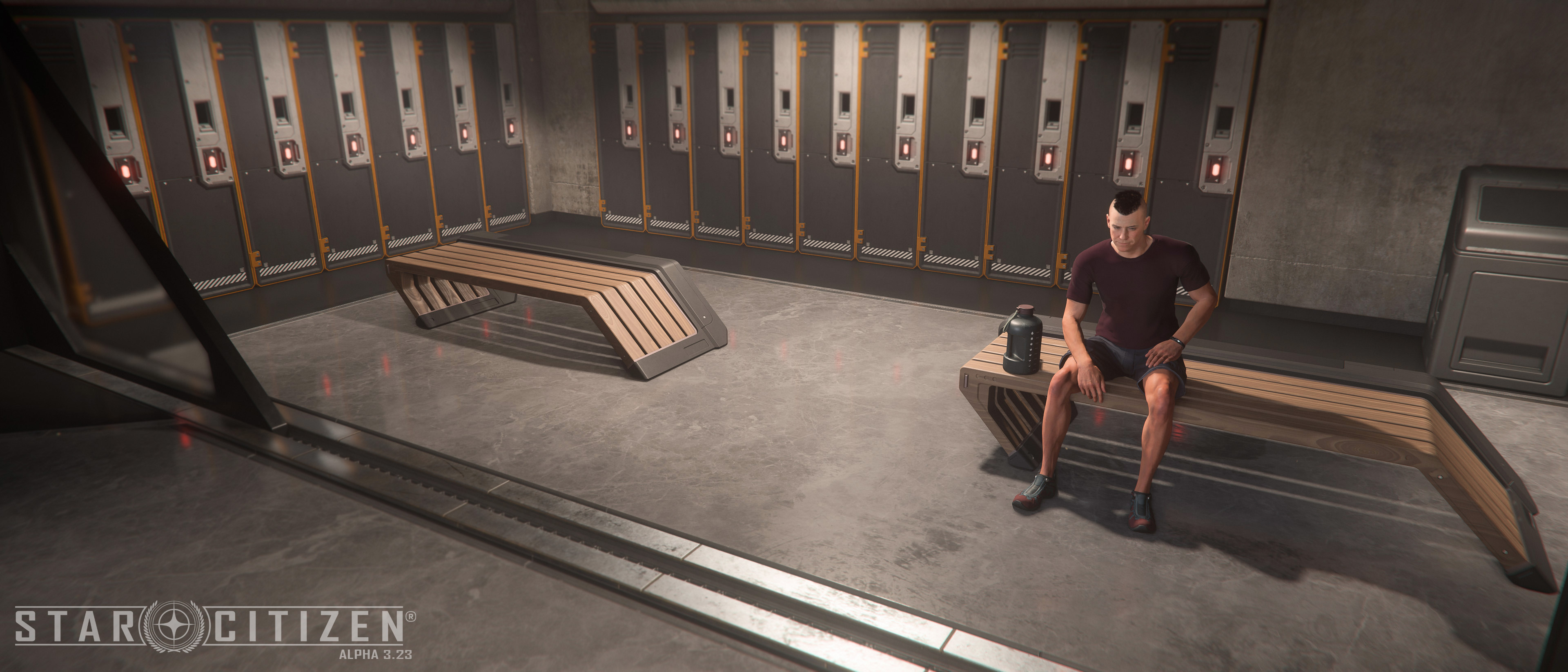 Modular Locker Benches 
In Engine Screenshot