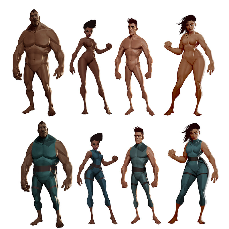 Some character style experiments