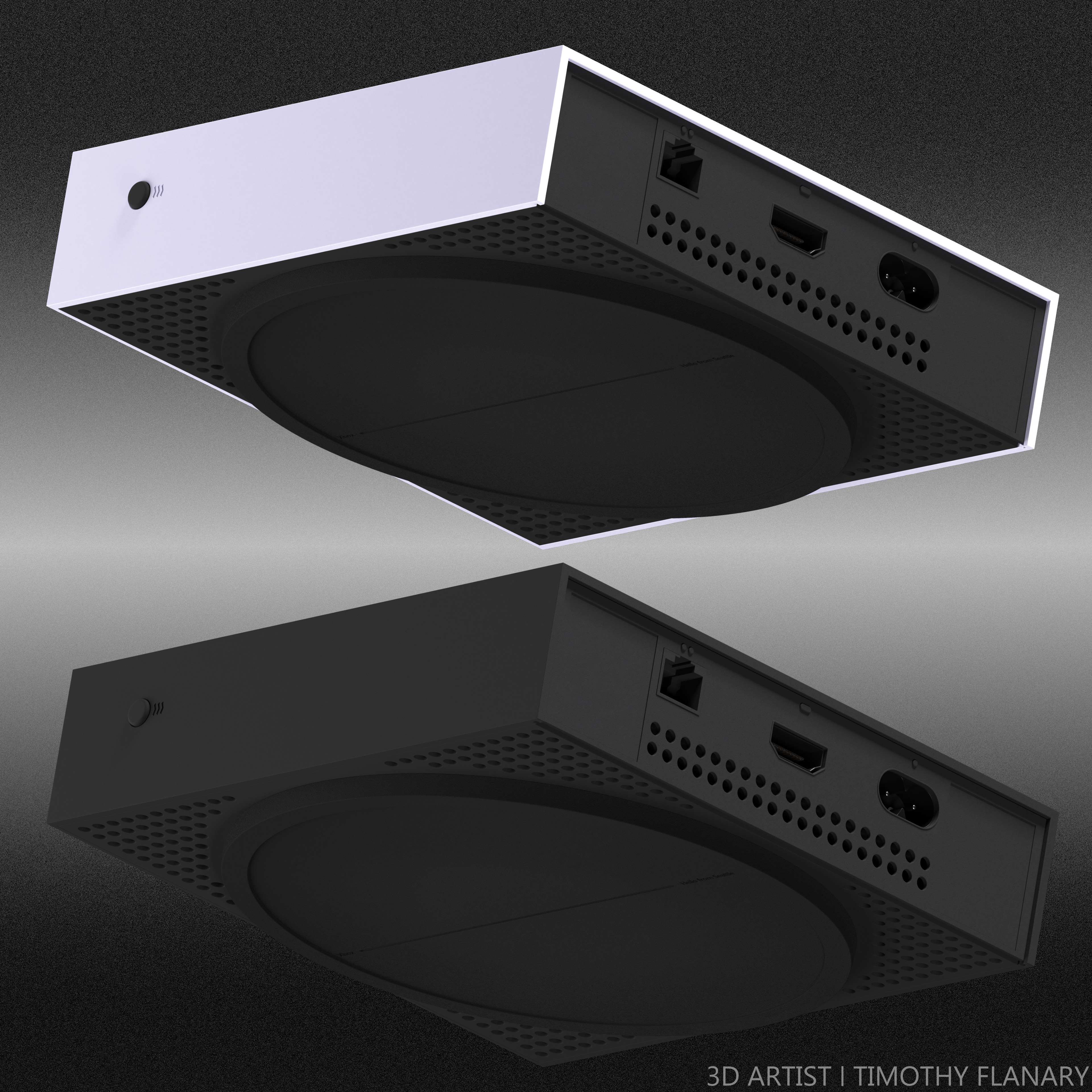 Bottom Angle Render (White + Black)