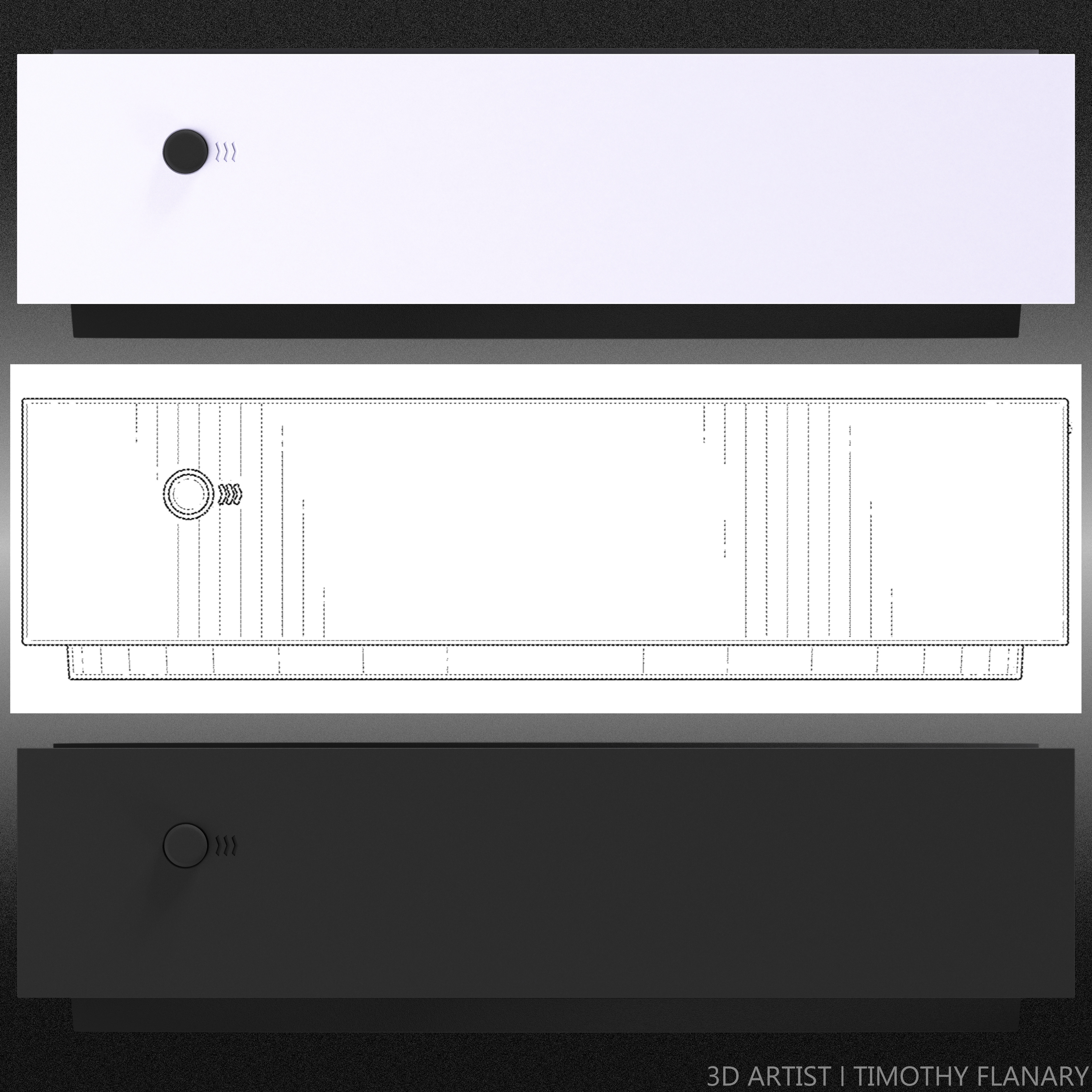 Right Side Angle Render White, Right Side Angle Blueprint, Right Side Angle Render Black