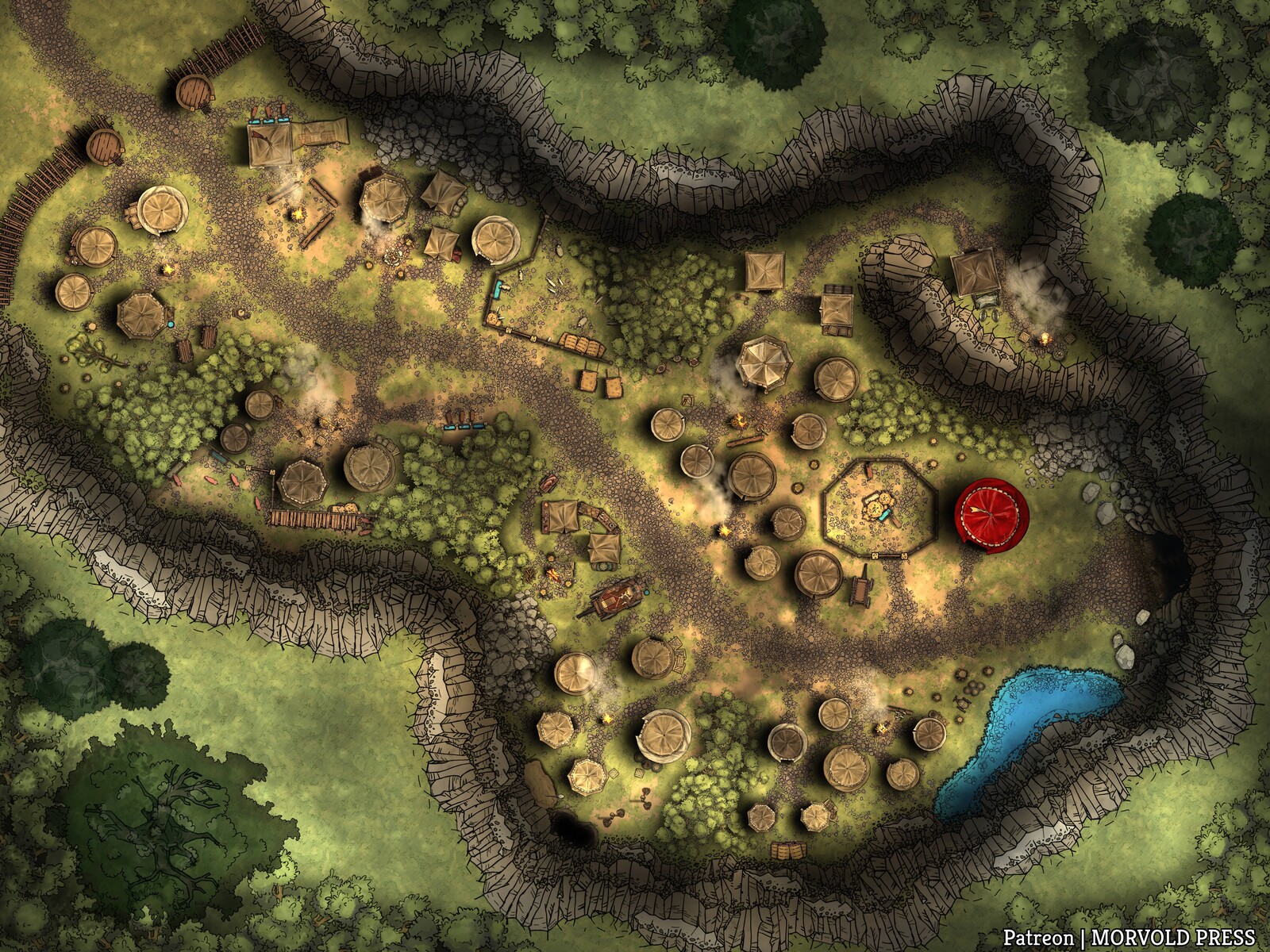 Raider's Camp | Hoard of the Dragon Queen [160 x 120]