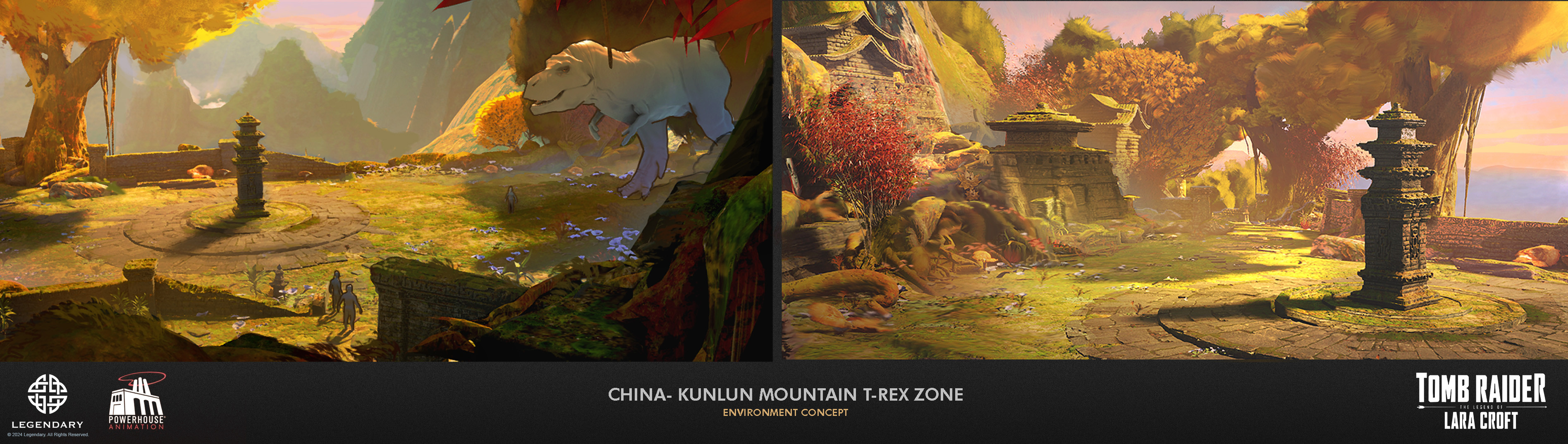 The fight arena for Lara and Jonah's T-Rex showdown.