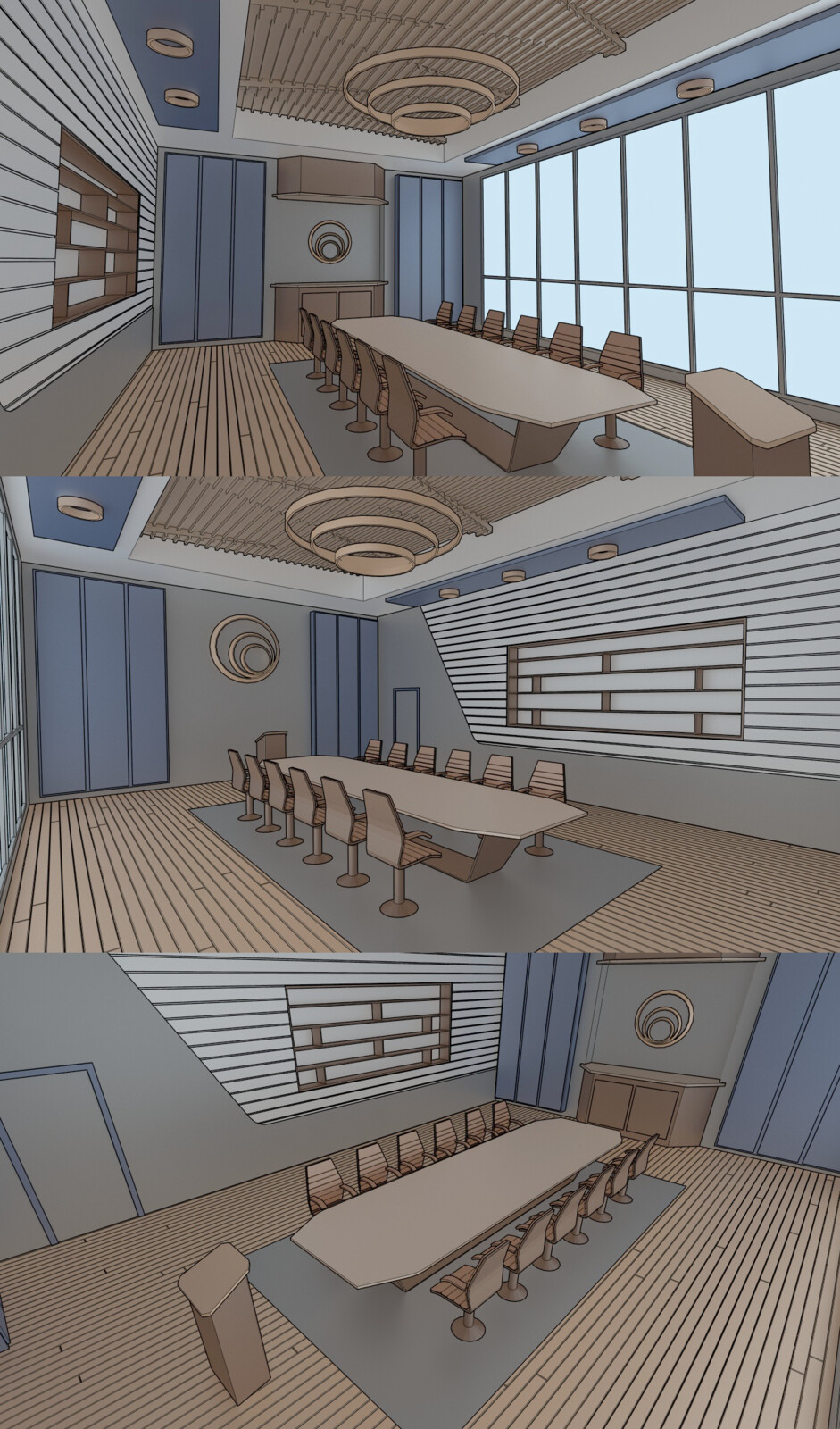 Conference Room 3D Sketch