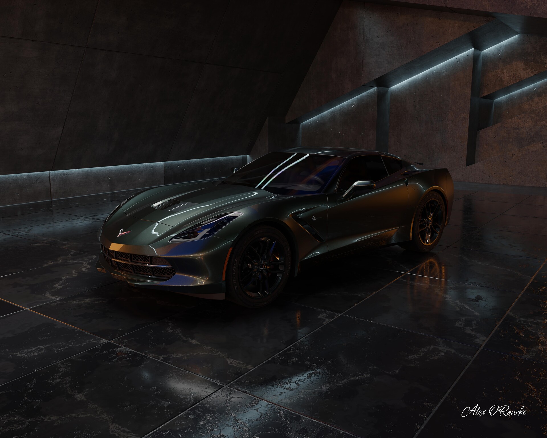 ArtStation - Chevy Corvette