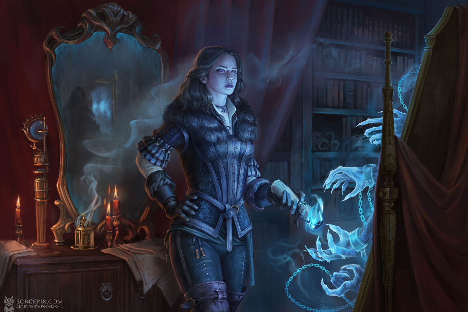 Dangerous ritual. Witcher fan art. Yennefer