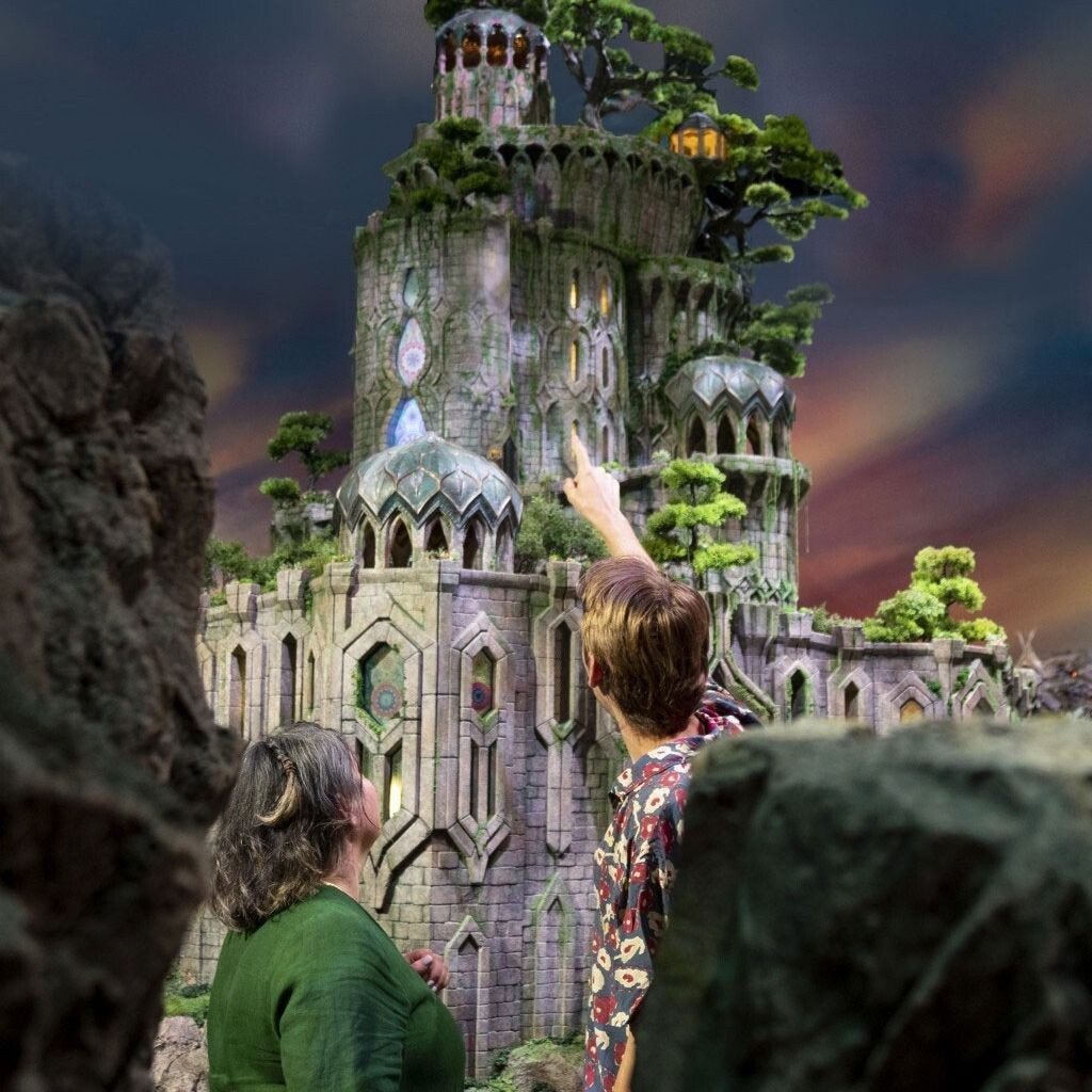 Sectioning the castle into manageable 3D printable pieces was a huge task. I automated some of the processing in Houdini, but did a great deal of work in ZBrush to ensure each piece was printable. 