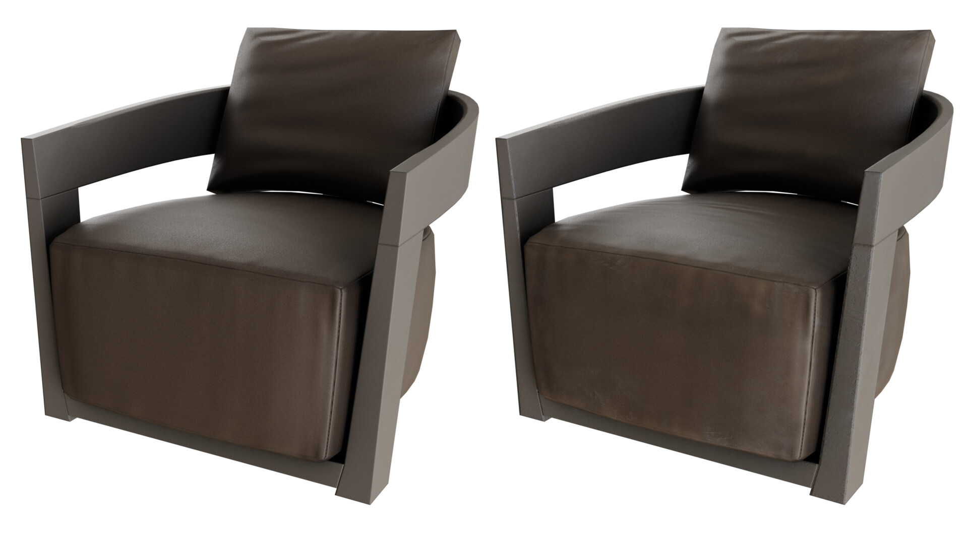 ArtStation Lounge Chair Cindy Low poly PBR Model