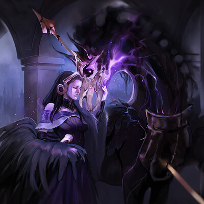 Liliana Vess and the Trusted Pegasus (Fanart)