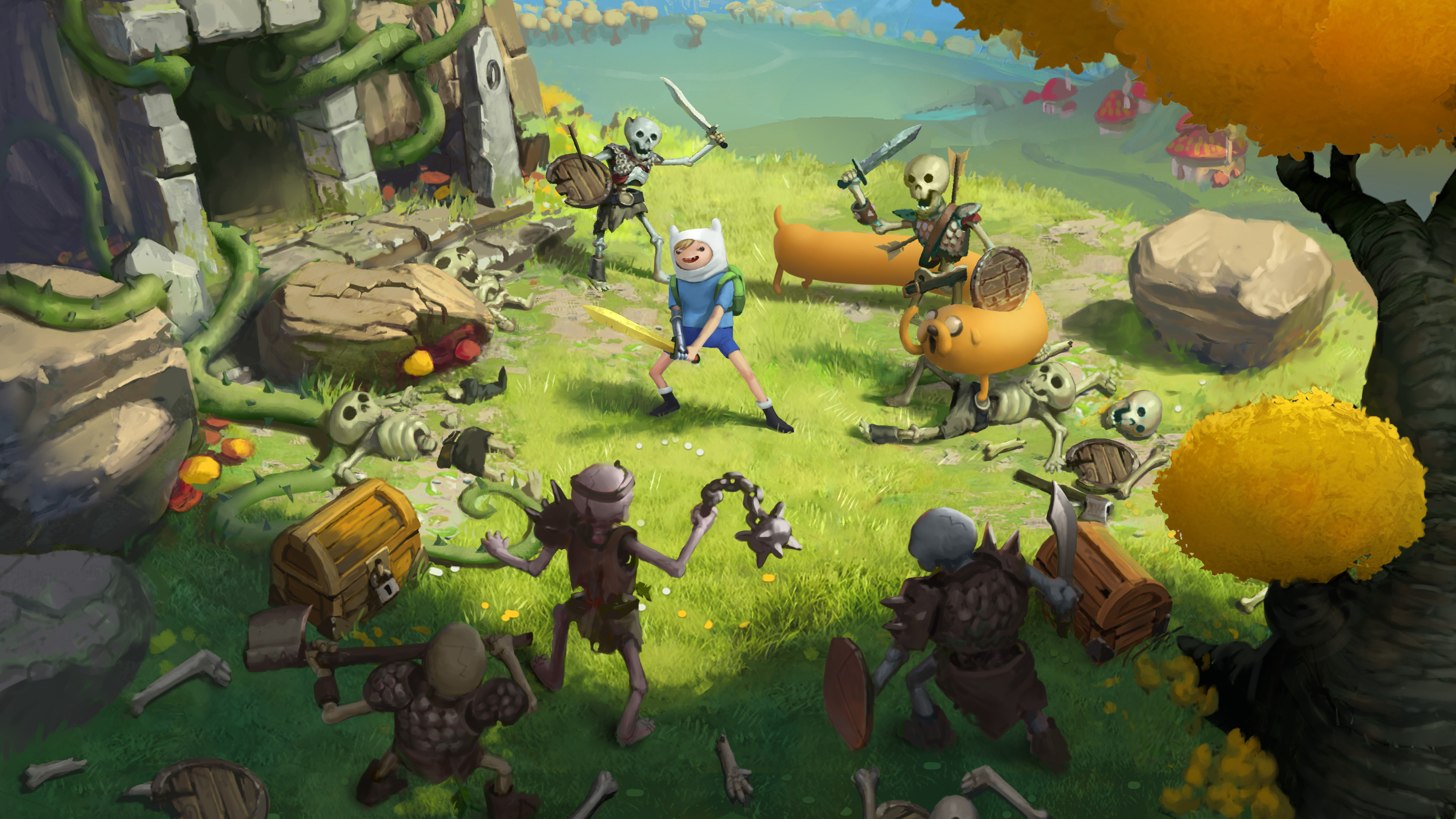 In-game mockup illustration, work done collaboratively with the Concept Art team. Special Thanks to Matias Traberg on painting and composition