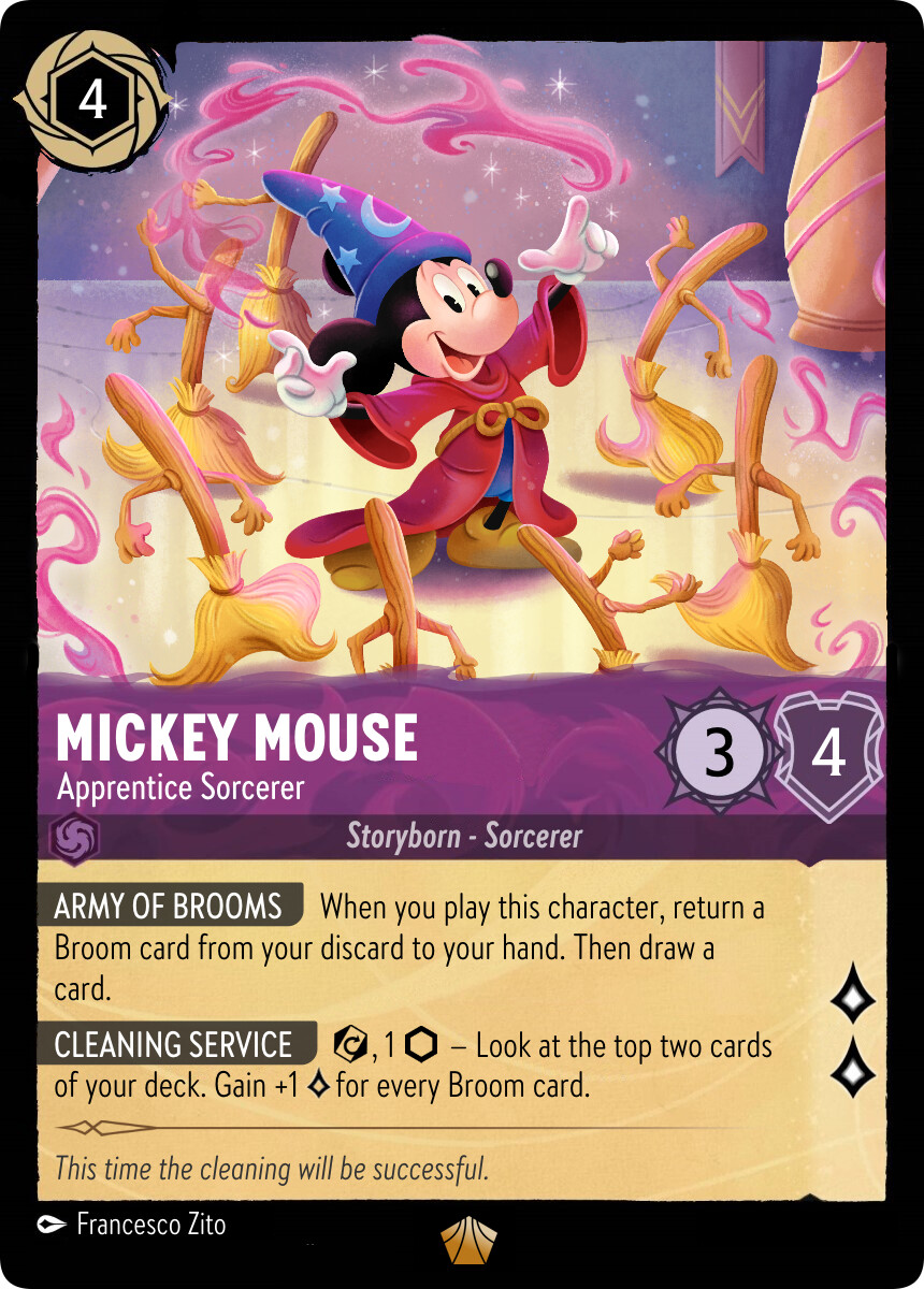 ArtStation - Mickey Mouse Apprentice Sorcerer - Disney LORCANA FAN ART ArtStation - Mickey Mouse Apprentice Sorcerer - Disney LORCANA FAN ART