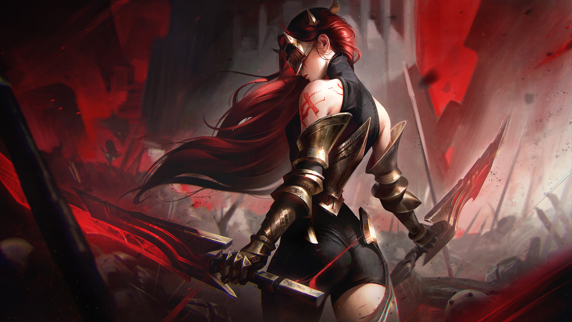 ArtStation - Chosen of the Wolf Katarina, image size:1920x1082