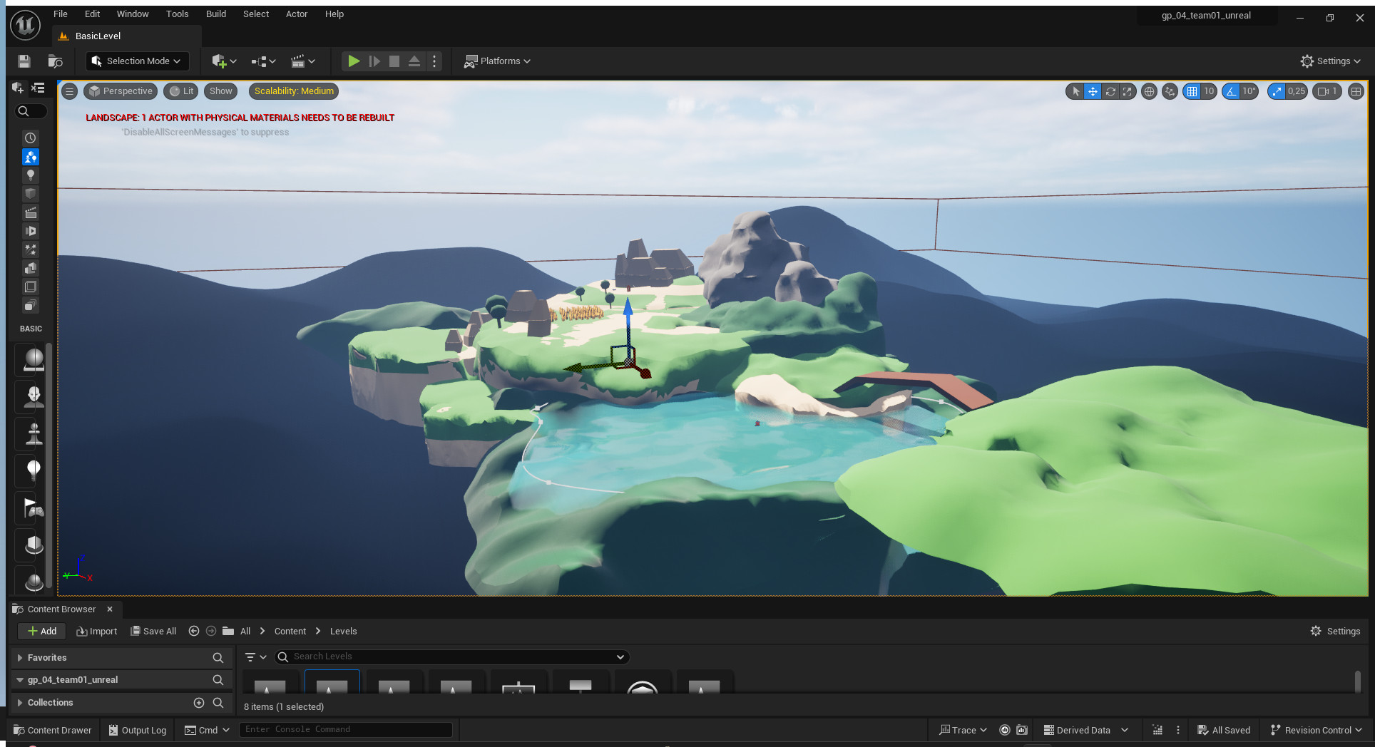 Level Prototype 02 in Unreal Engine