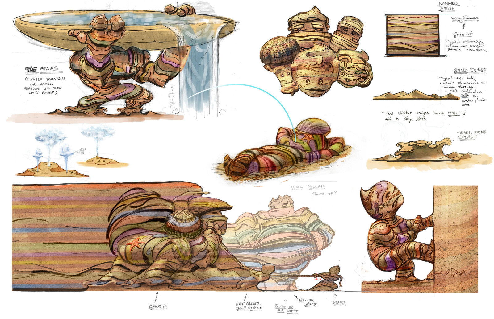 Sand People Process Sketches